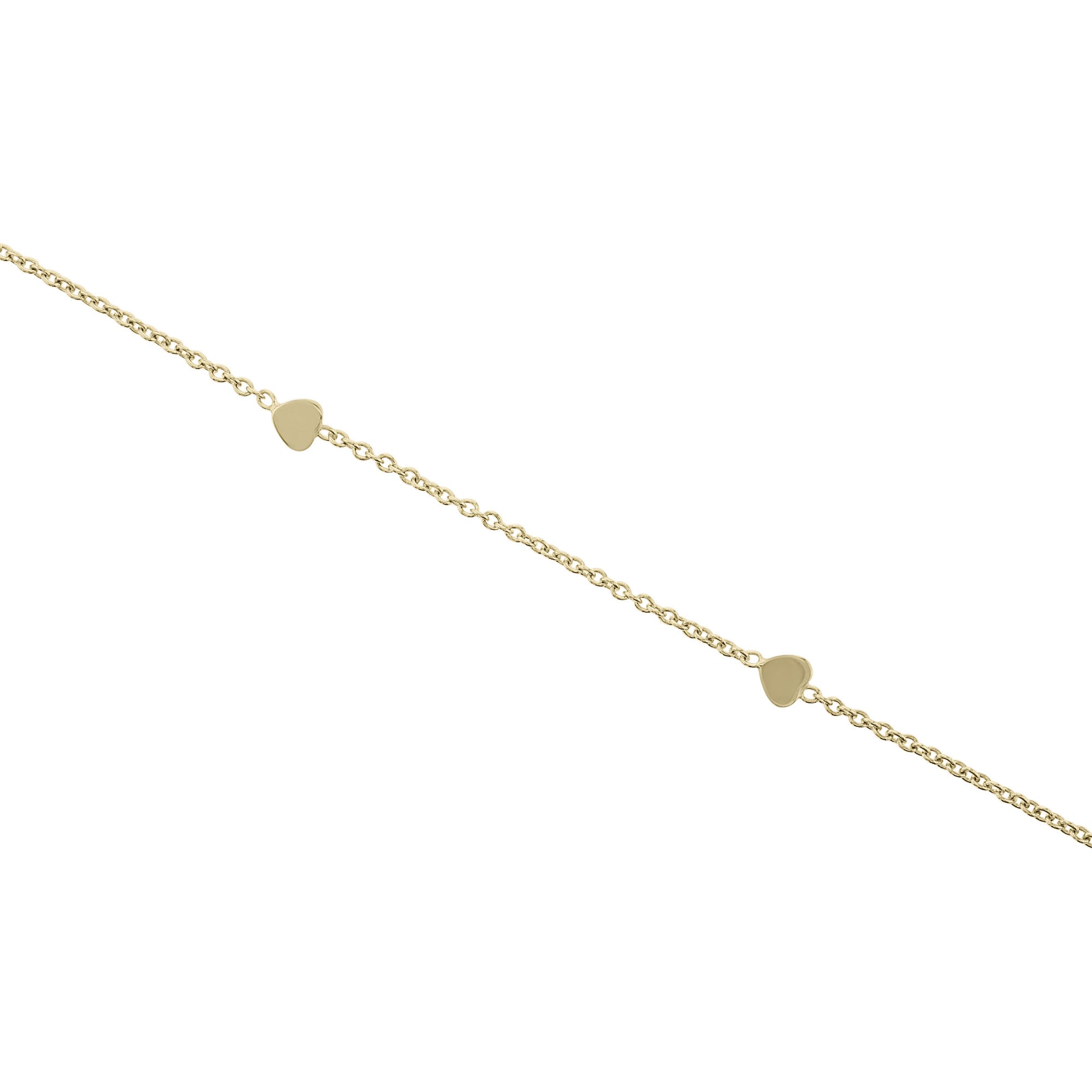Petite Heart Gold Anklet