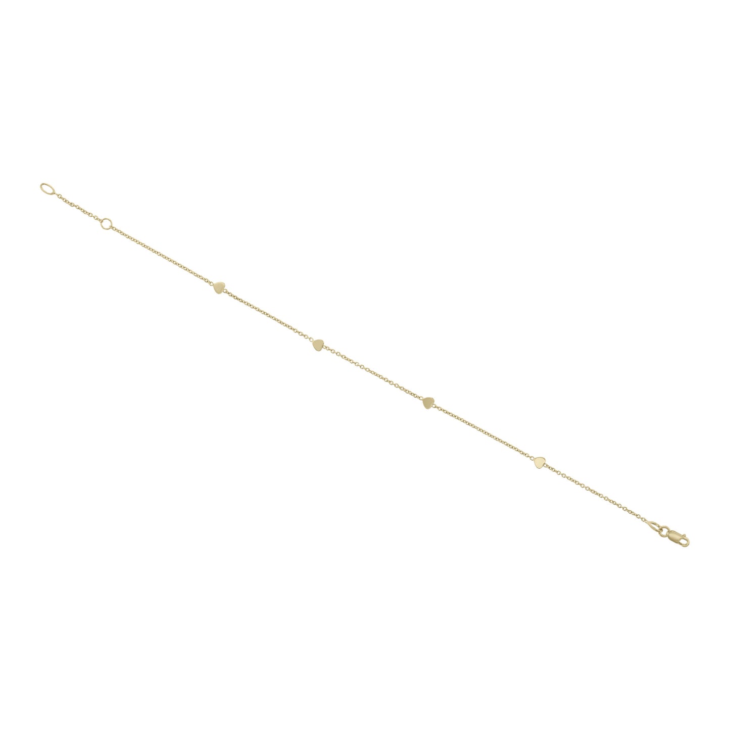 Petite Heart Gold Anklet