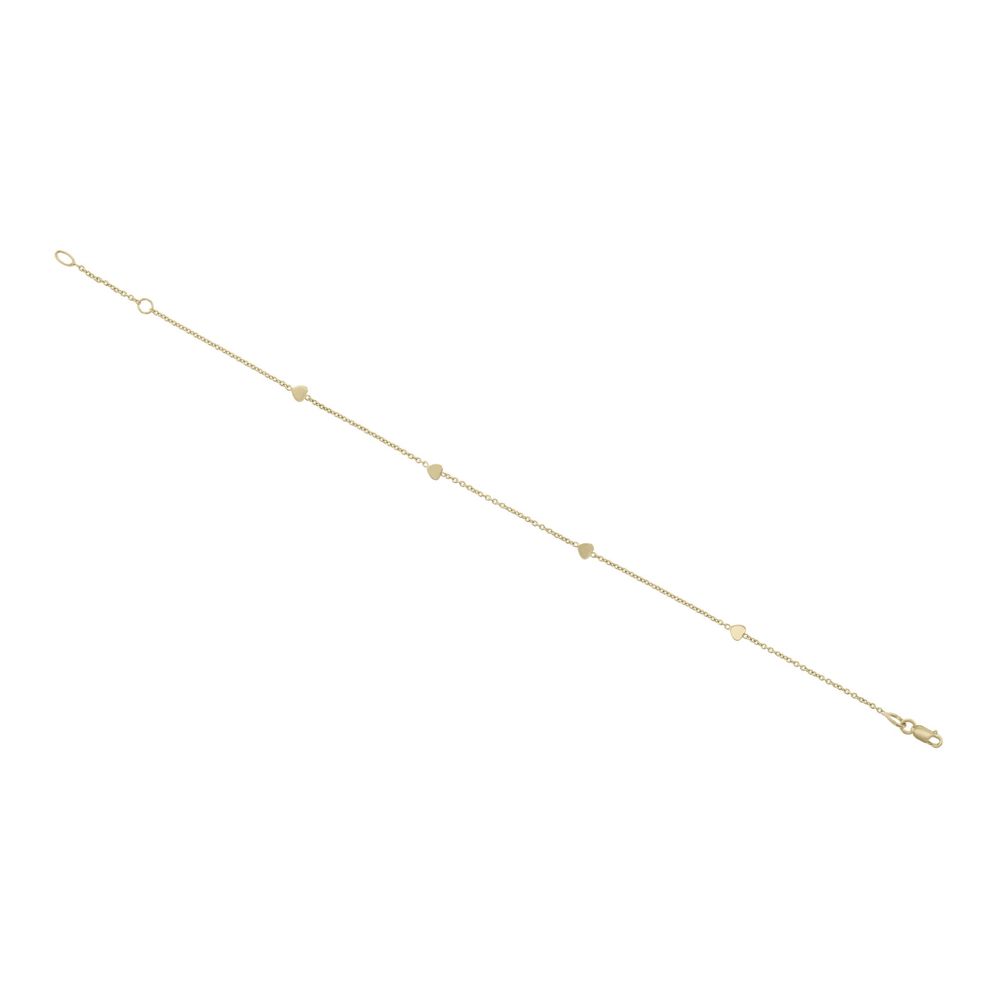 Petite Heart Gold Anklet