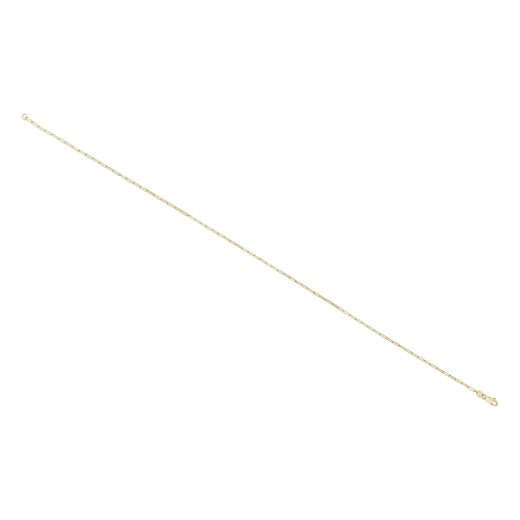 Palmer Paper Clip Gold Anklet