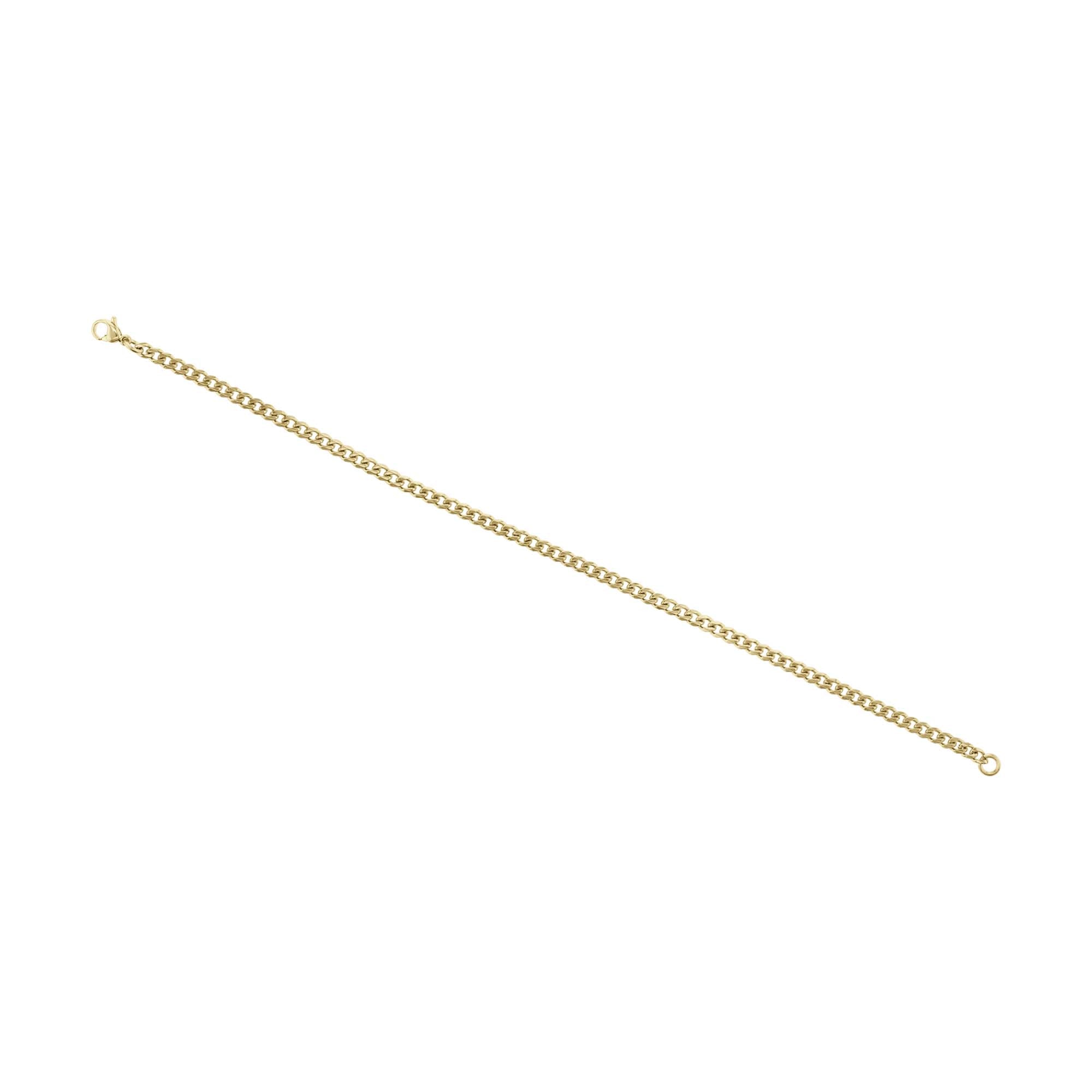 Seabreeze Curb Chain Stainless Steel Anklet- 3.3mm