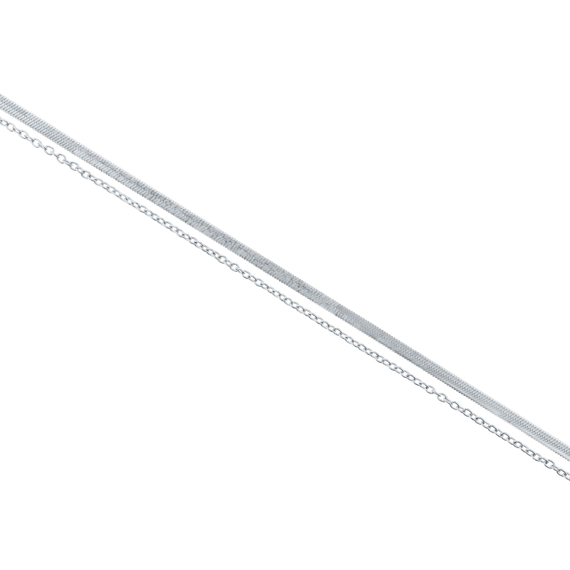 Cabana Layered Stainless Steel Anklet