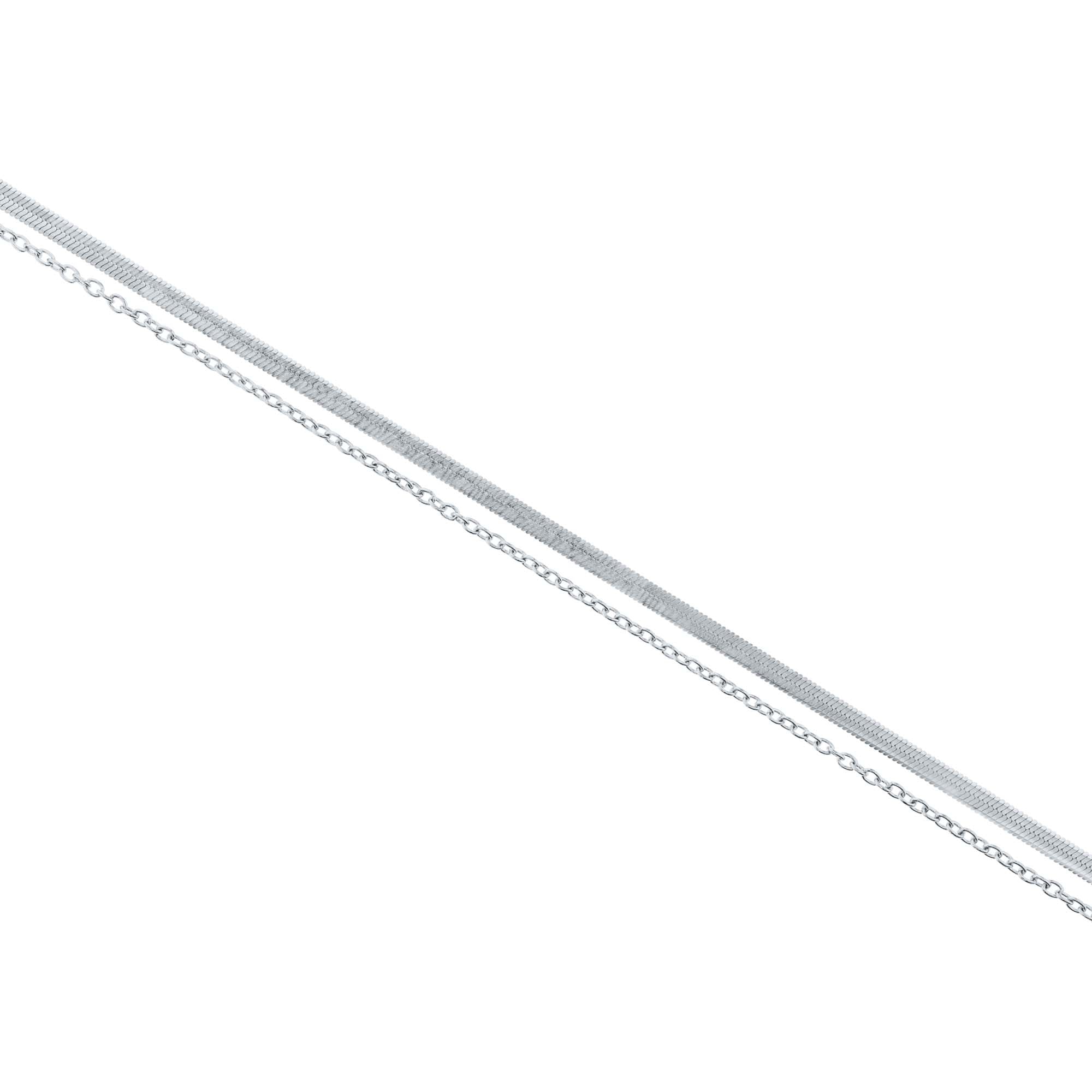 Cabana Layered Stainless Steel Anklet