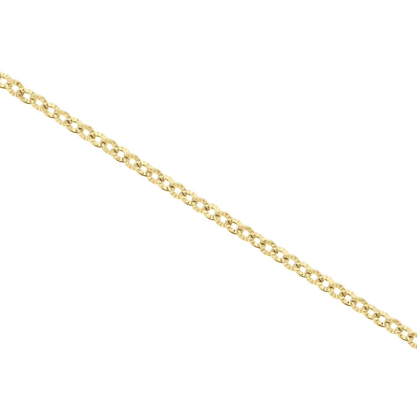 Island Time Sparkle Round Link Stainless Steel Anklet
