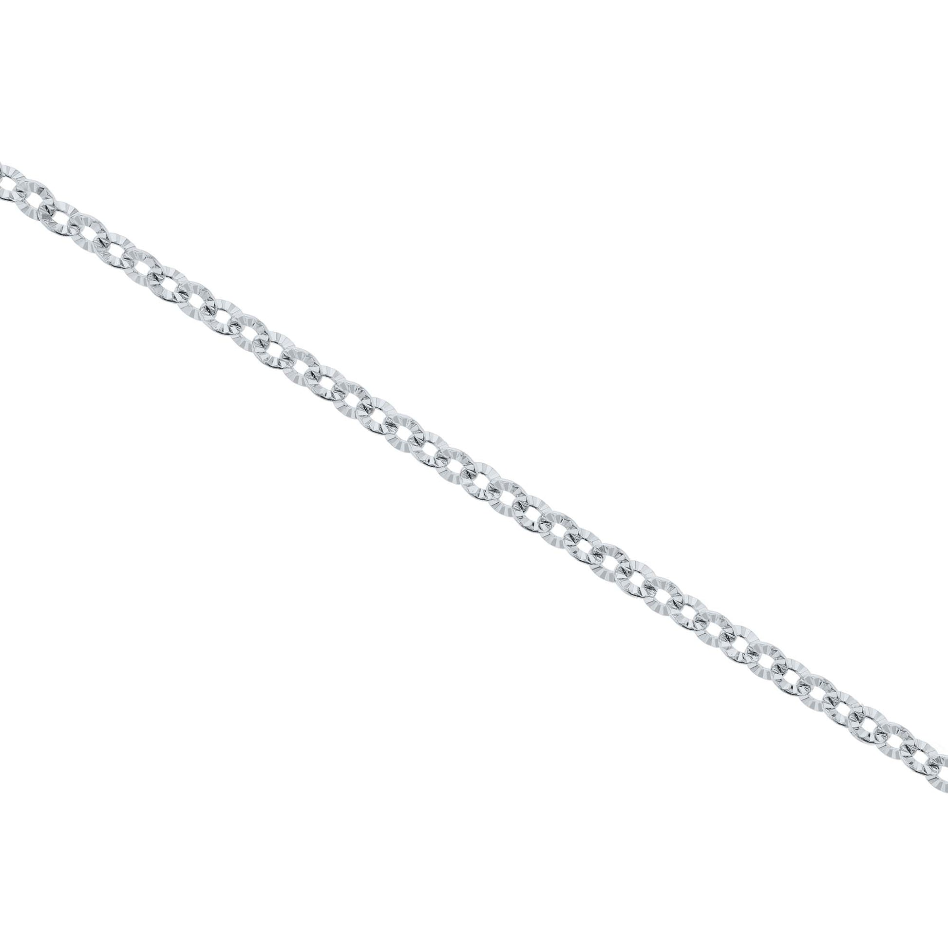 Island Time Sparkle Round Link Stainless Steel Anklet