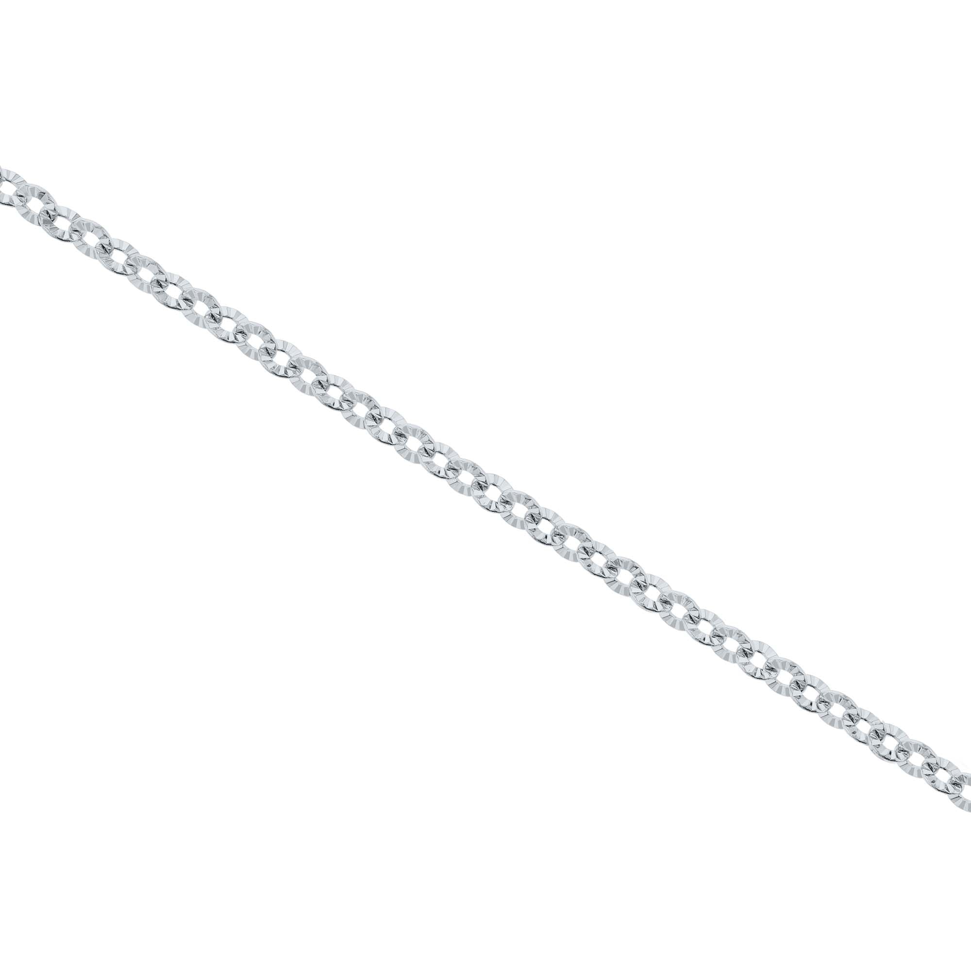 Island Time Sparkle Round Link Stainless Steel Anklet
