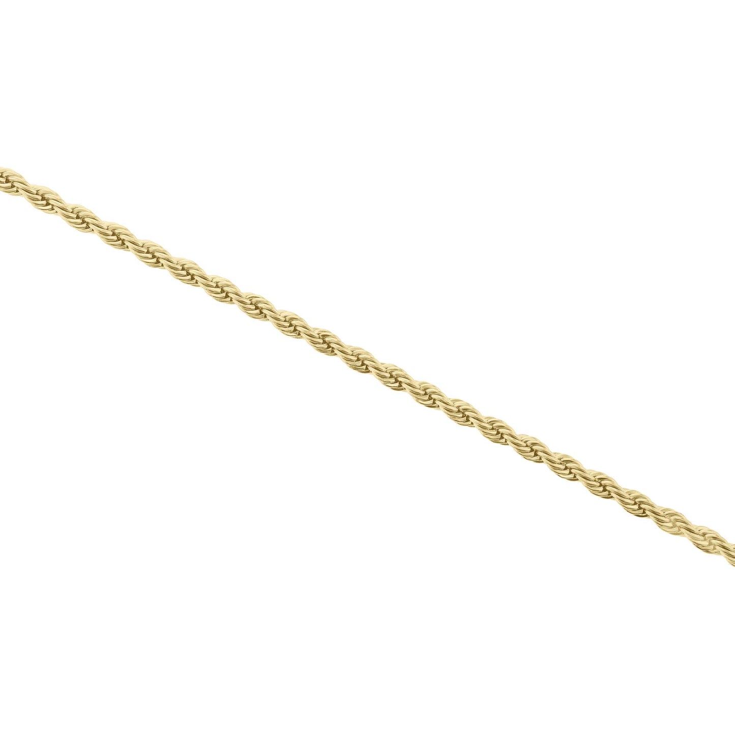 Boardwalk Rope Chain Stainless Steel Anklet- 3mm