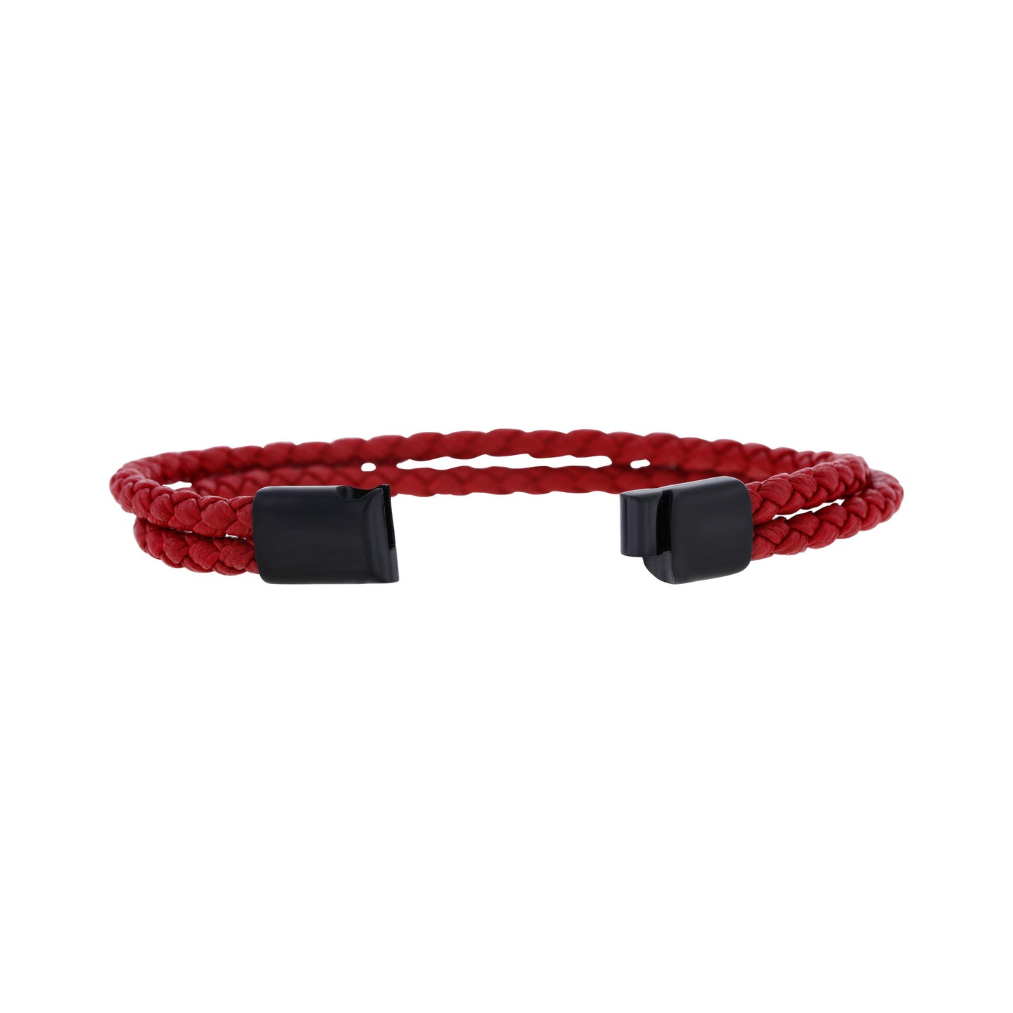 Zane Stainless Steel and Leather Bracelet