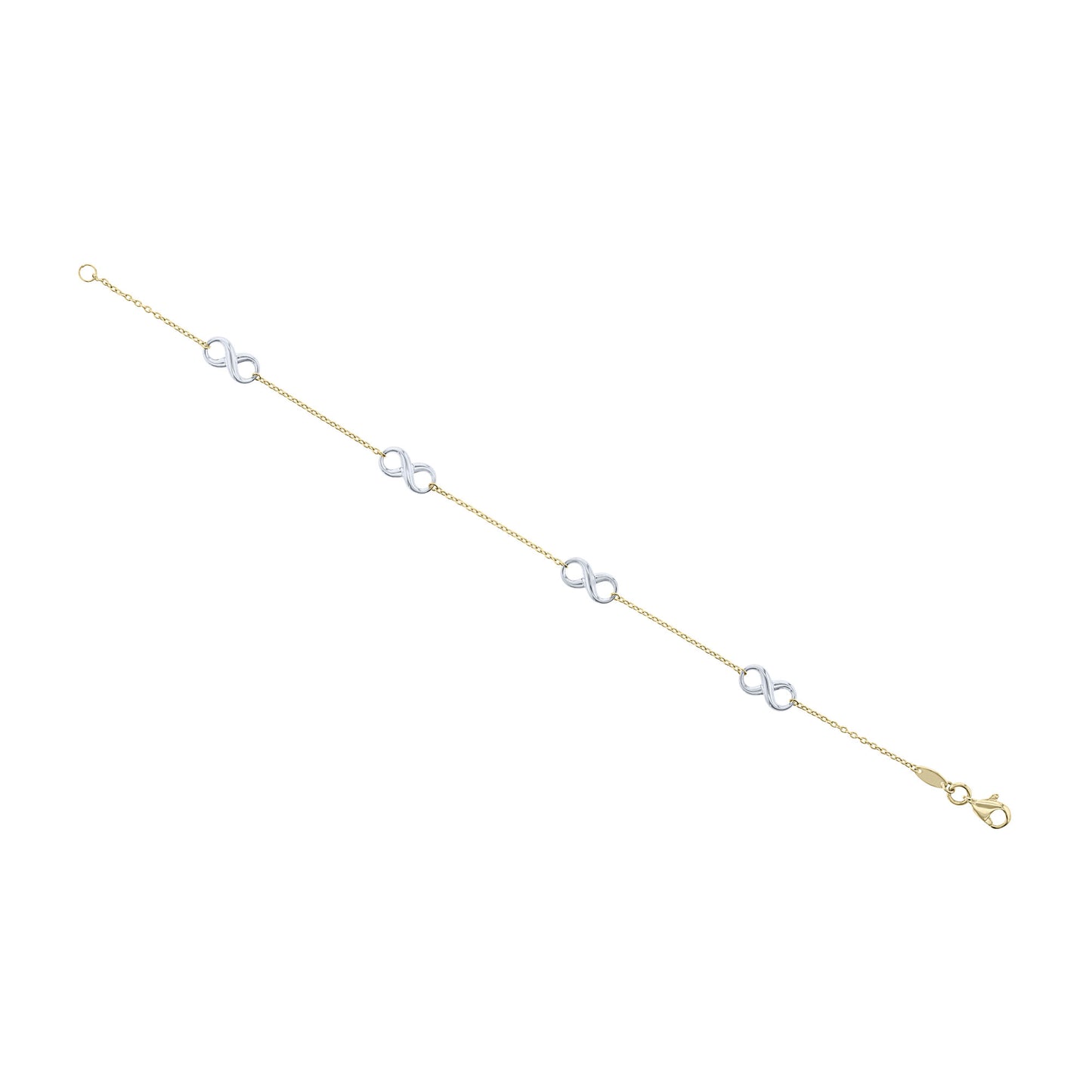 Two Infinity Gold Bracelet