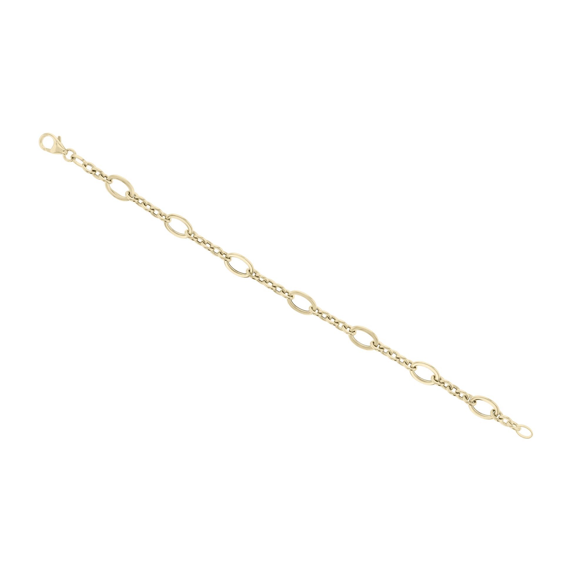 Olene Oval Link Gold Bracelet