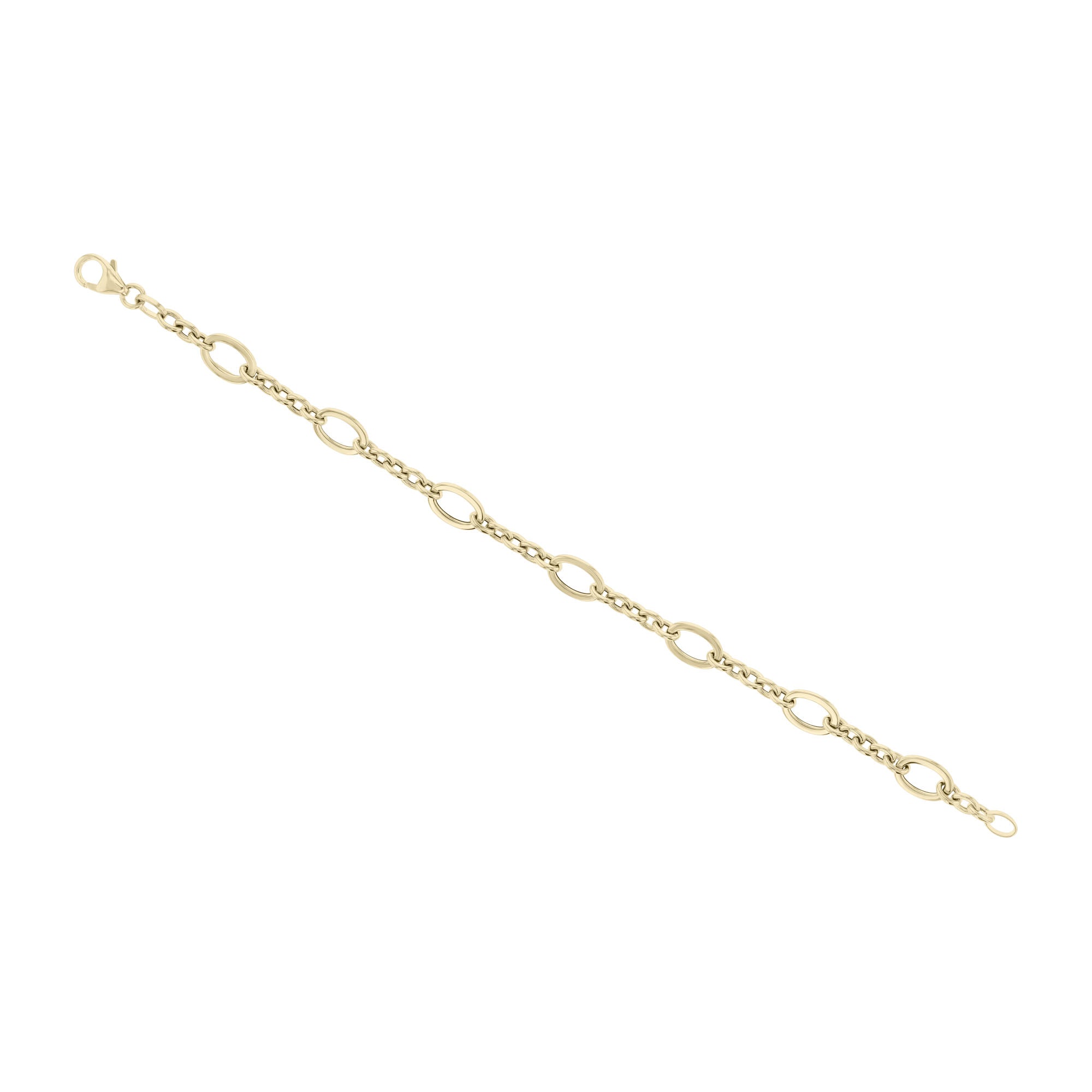 Olene Oval Link Gold Bracelet