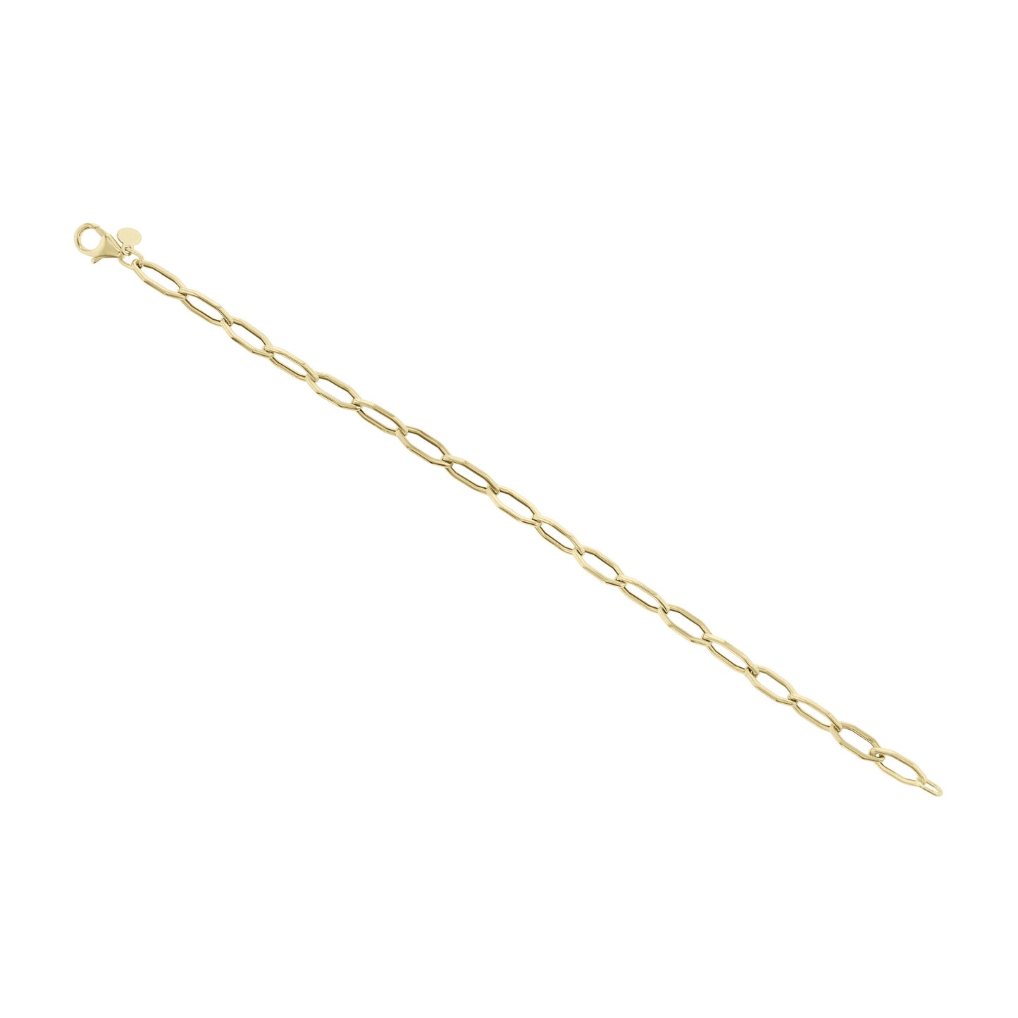 Honey Hexagonal Link Gold Bracelet
