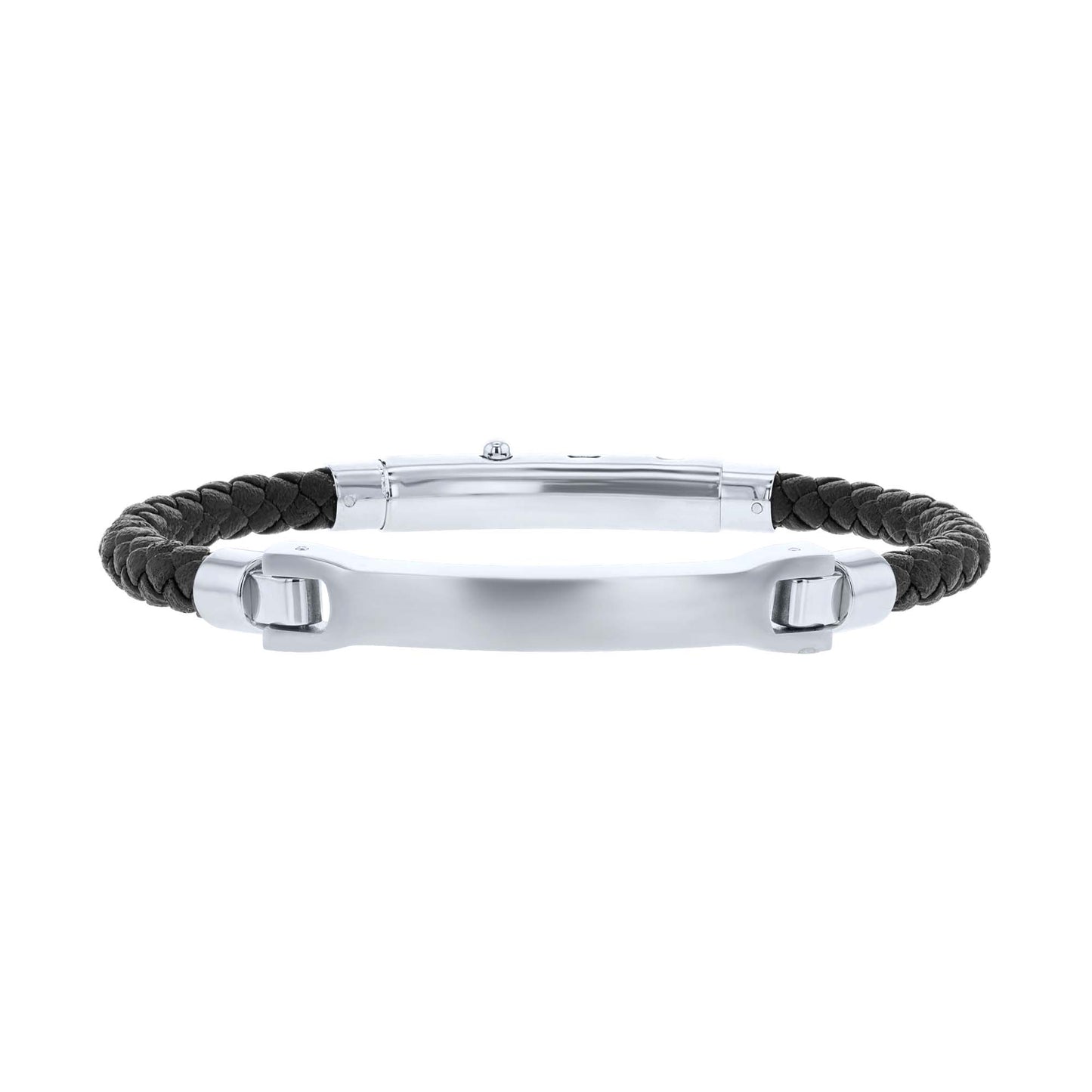 Montgomery Stainless Steel and Leather Bracelet
