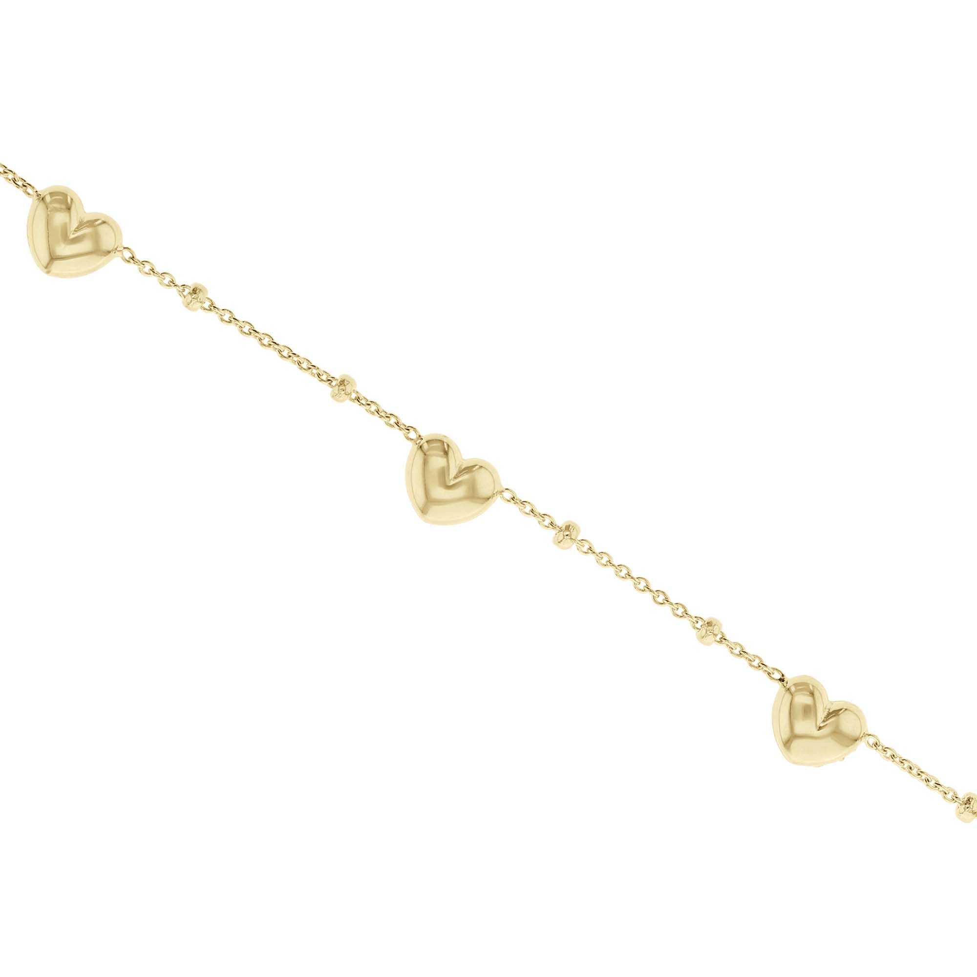 Minnie Gold Heart Station Bracelet