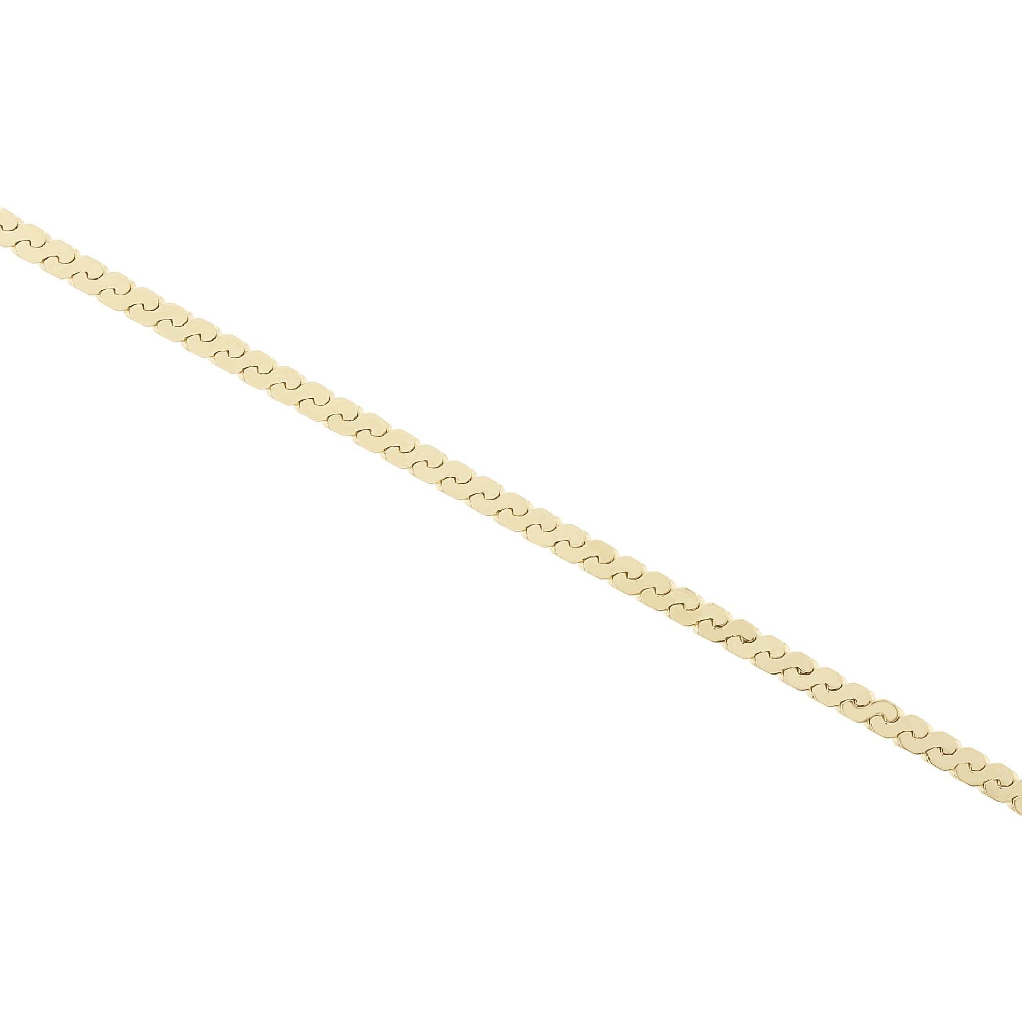 Mala Serpentine Gold Chain Bracelet