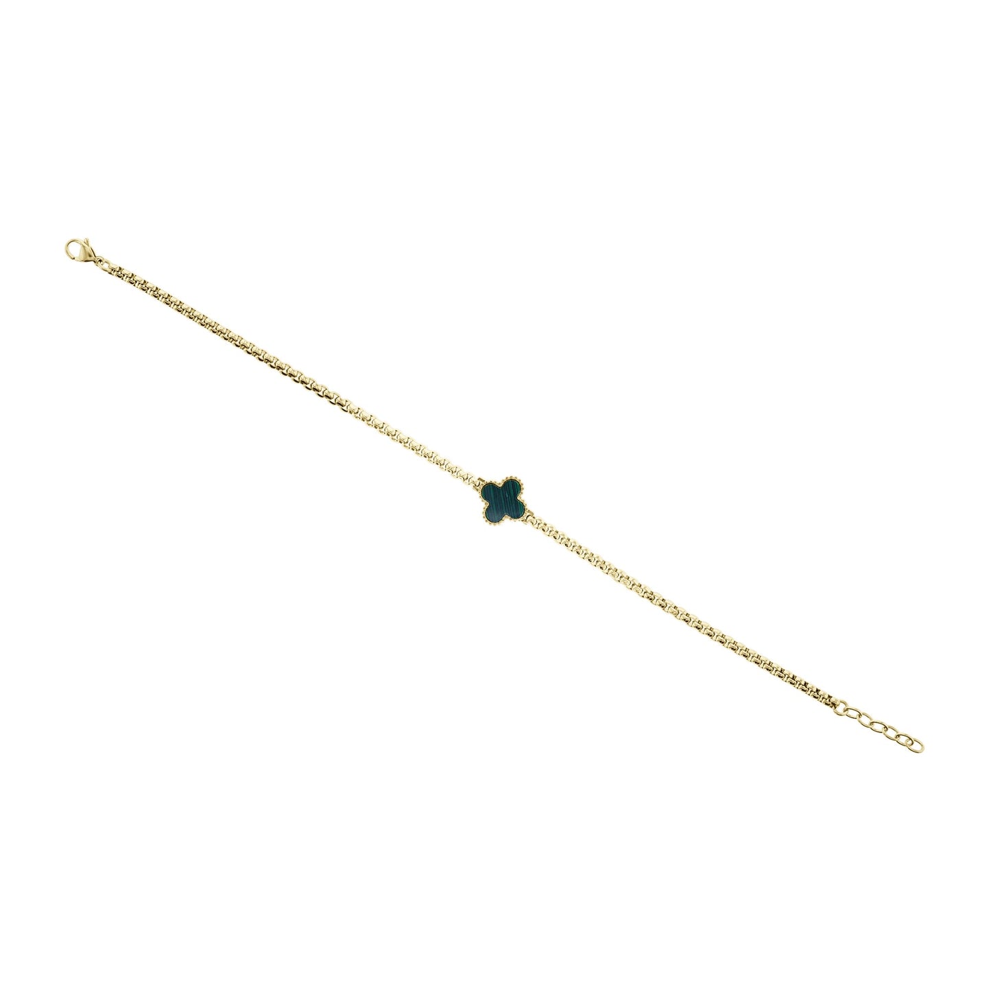 Liam Malachite Stainless Steel Bracelet