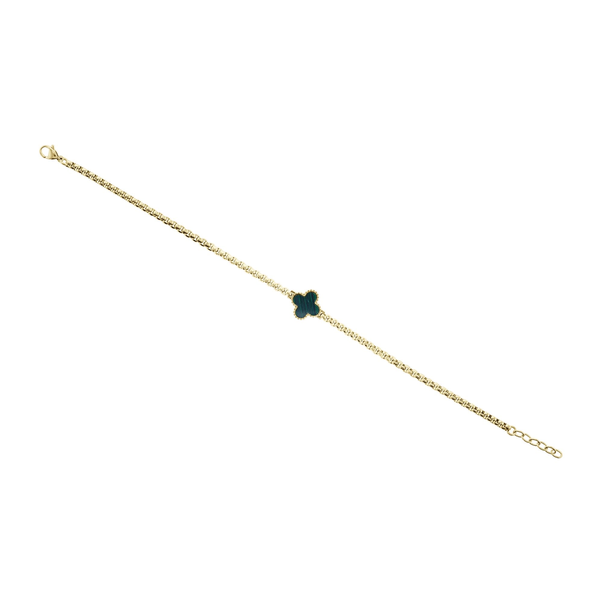 Liam Malachite Stainless Steel Bracelet