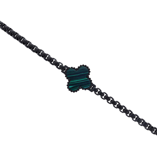Liam Malachite Stainless Steel Bracelet