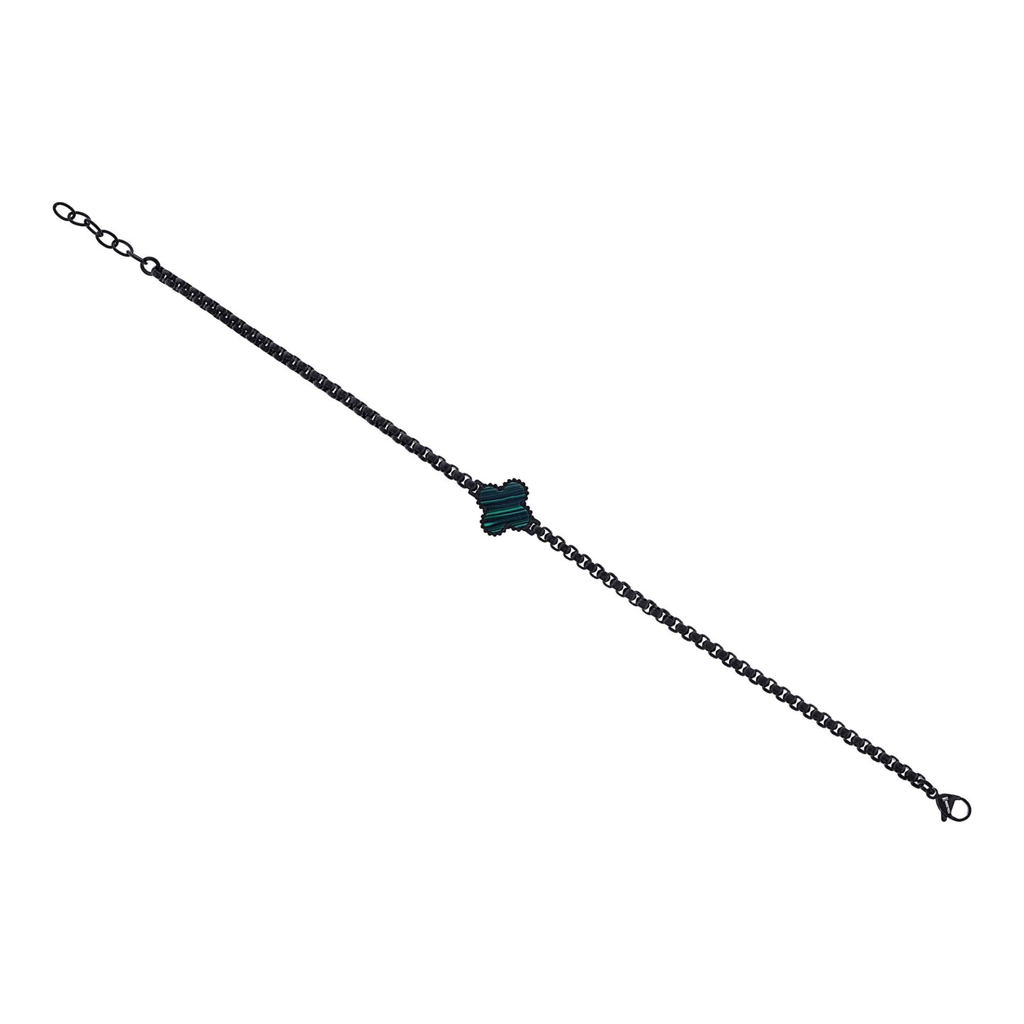 Liam Malachite Stainless Steel Bracelet