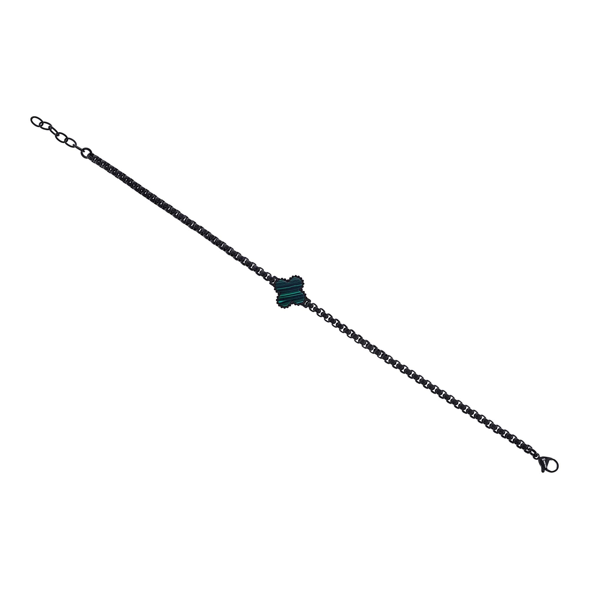 Liam Malachite Stainless Steel Bracelet