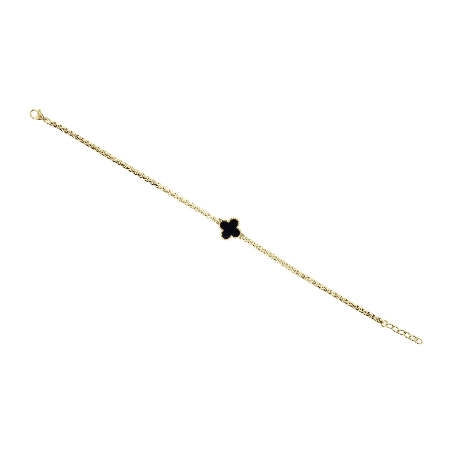 Brendan Onyx Stainless Steel Bracelet