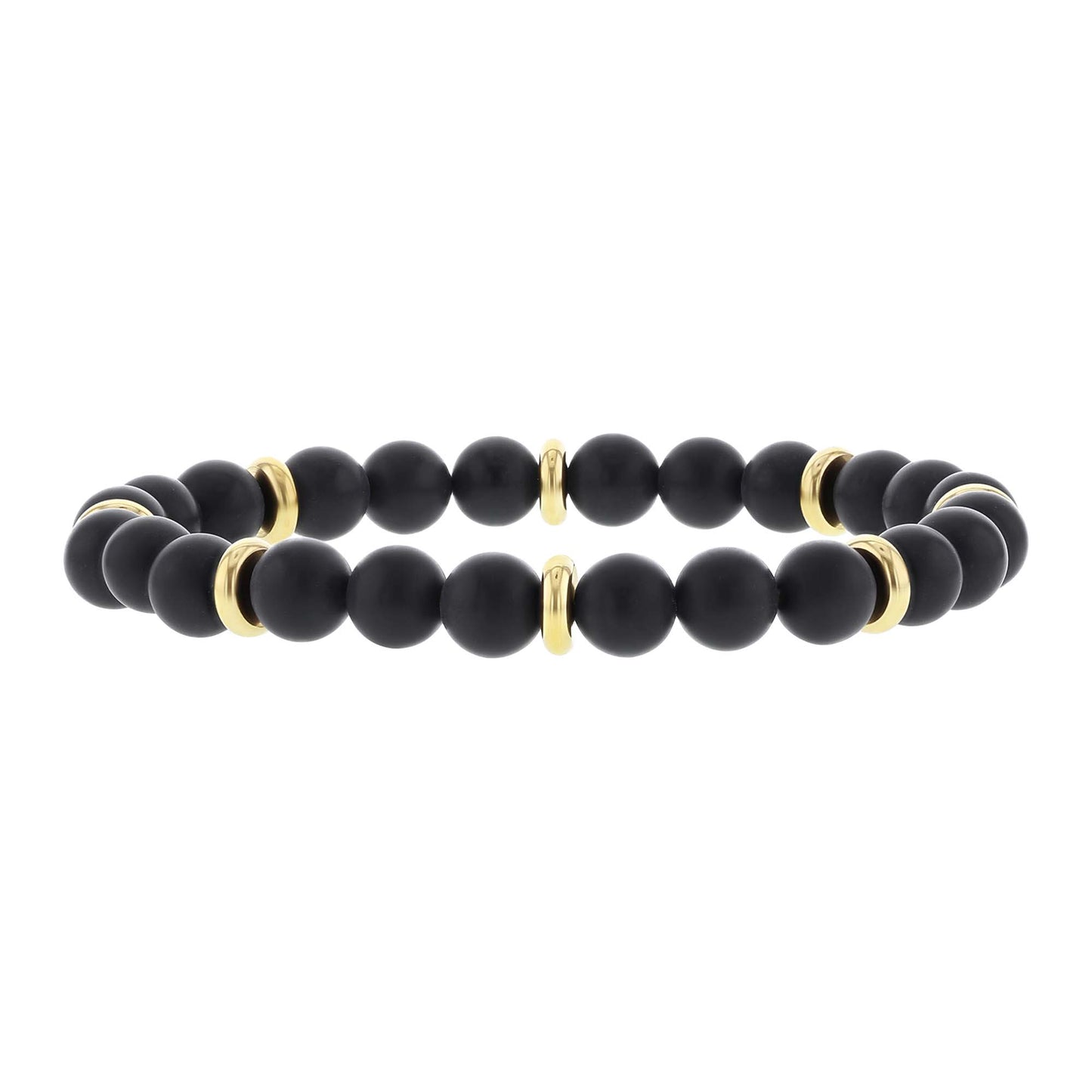 Oberon Onyx Bead Bracelet