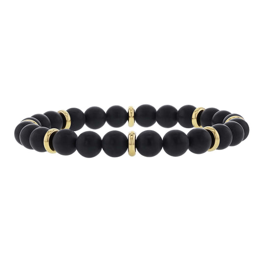 Oberon Onyx Bead Bracelet