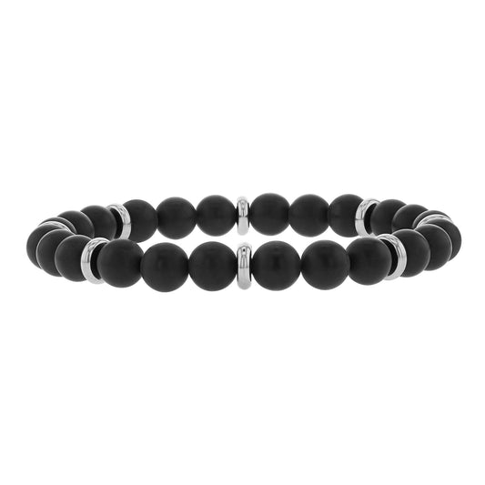 Oberon Onyx Bead Bracelet