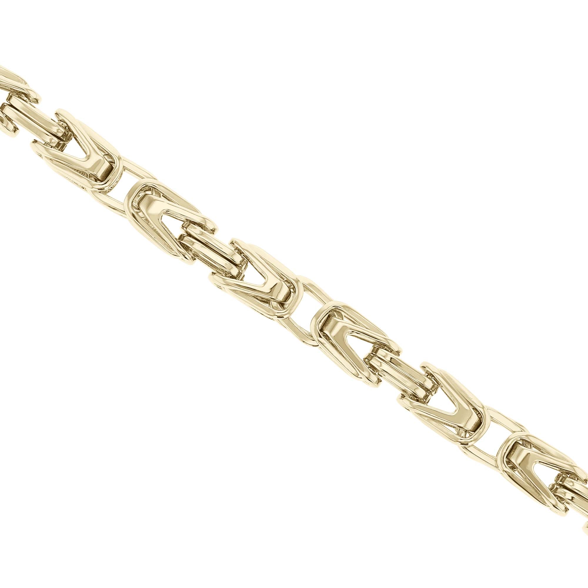 Benny Stainless Steel Byzantine Chain Bracelet