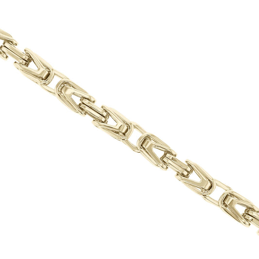 Benny Stainless Steel Byzantine Chain Bracelet
