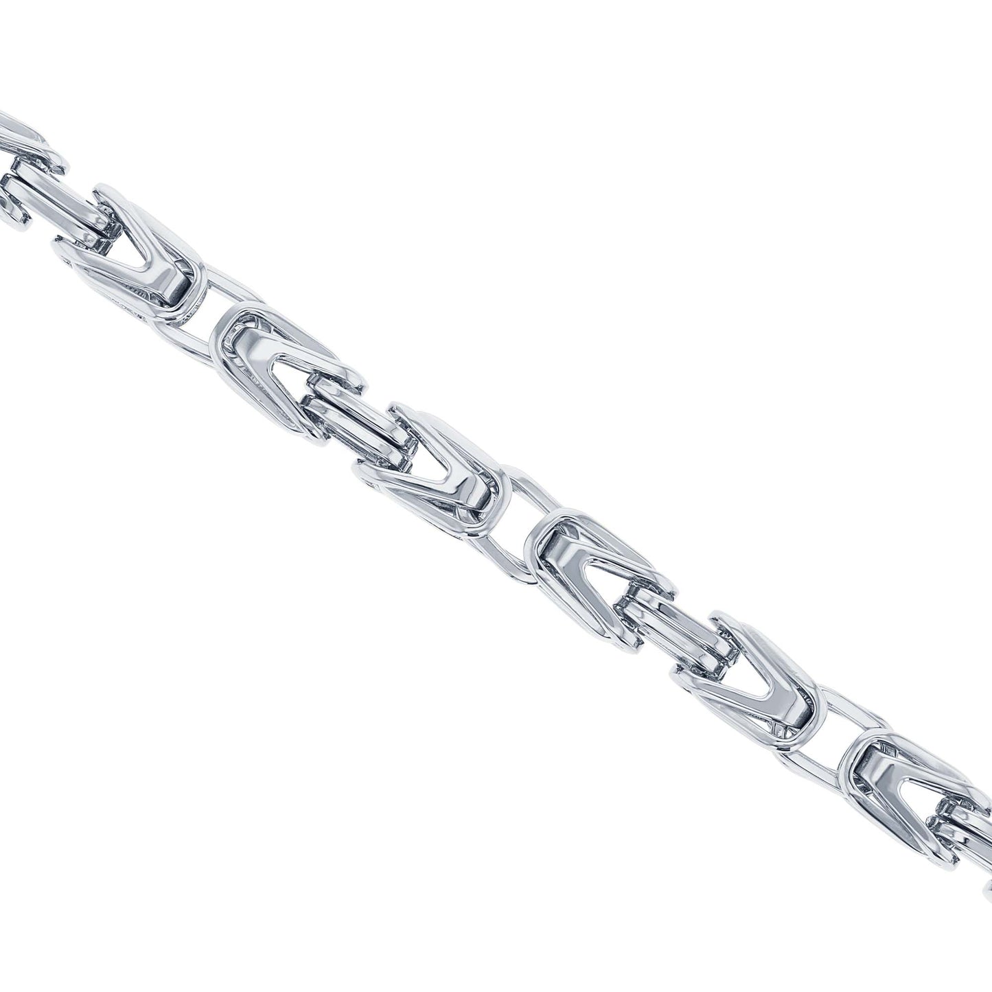 Benny Stainless Steel Byzantine Chain Bracelet