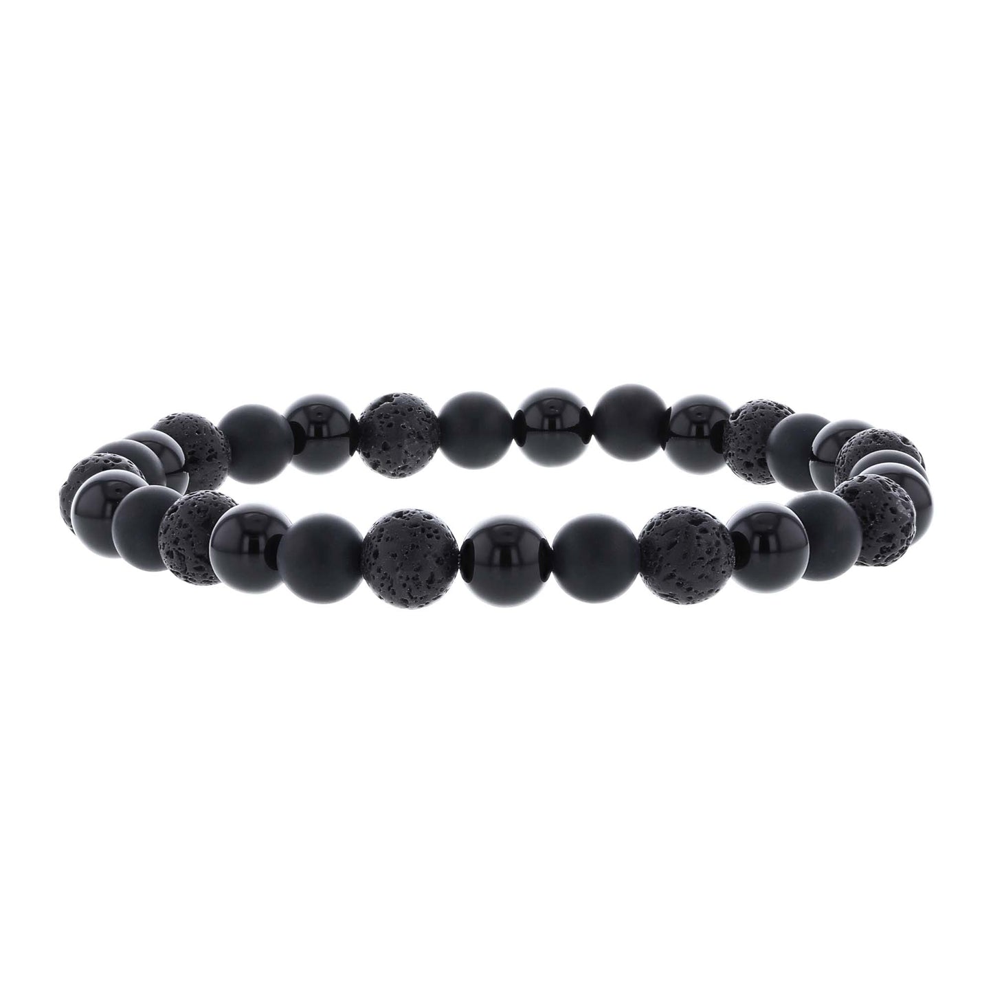 Brando Onyx & Lava Bead Bracelet