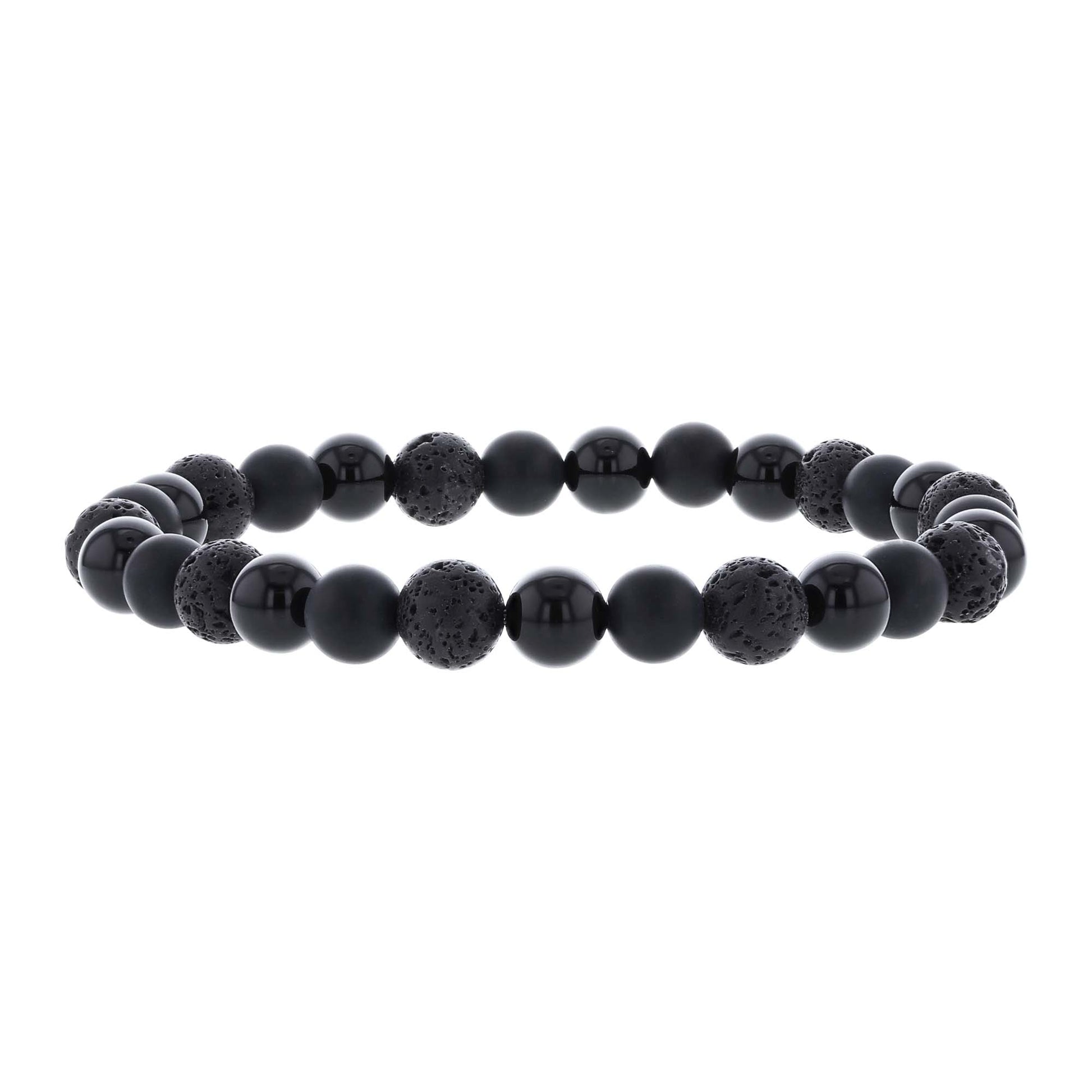 Brando Onyx & Lava Bead Bracelet