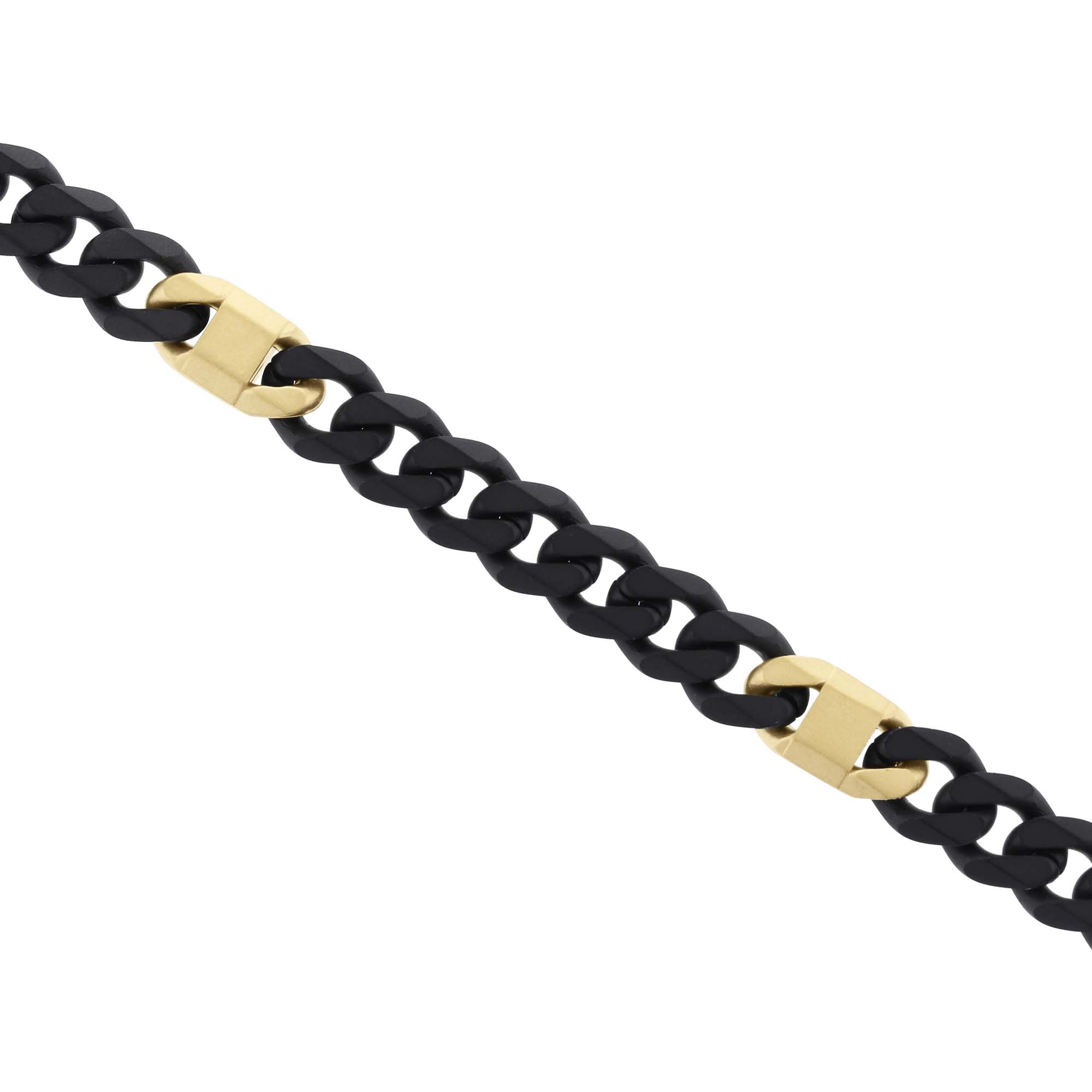 Metairie Stainless Steel & Gold-Plated Curb Chain Bracelet