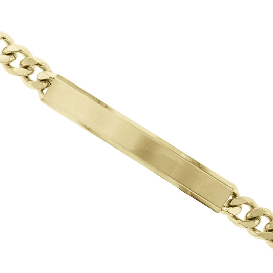 Heston Stainless Steel Curb Link ID Bracelet