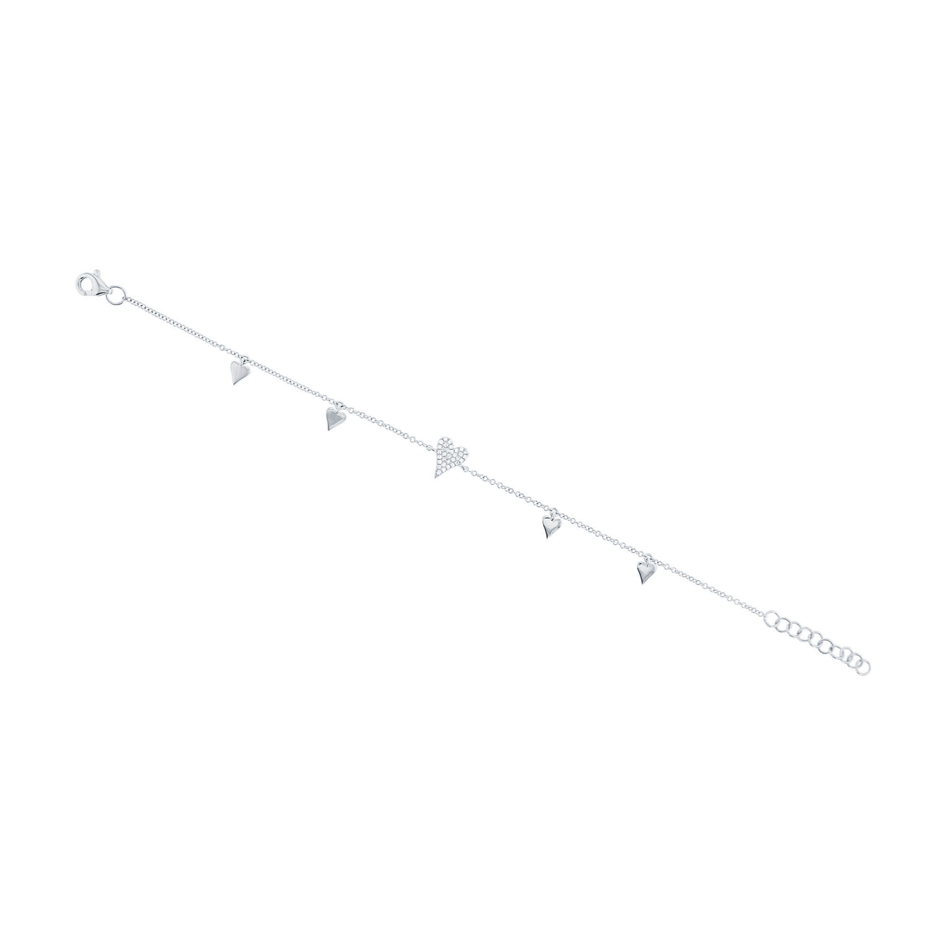 Della Heart Diamond Dangle Bracelet