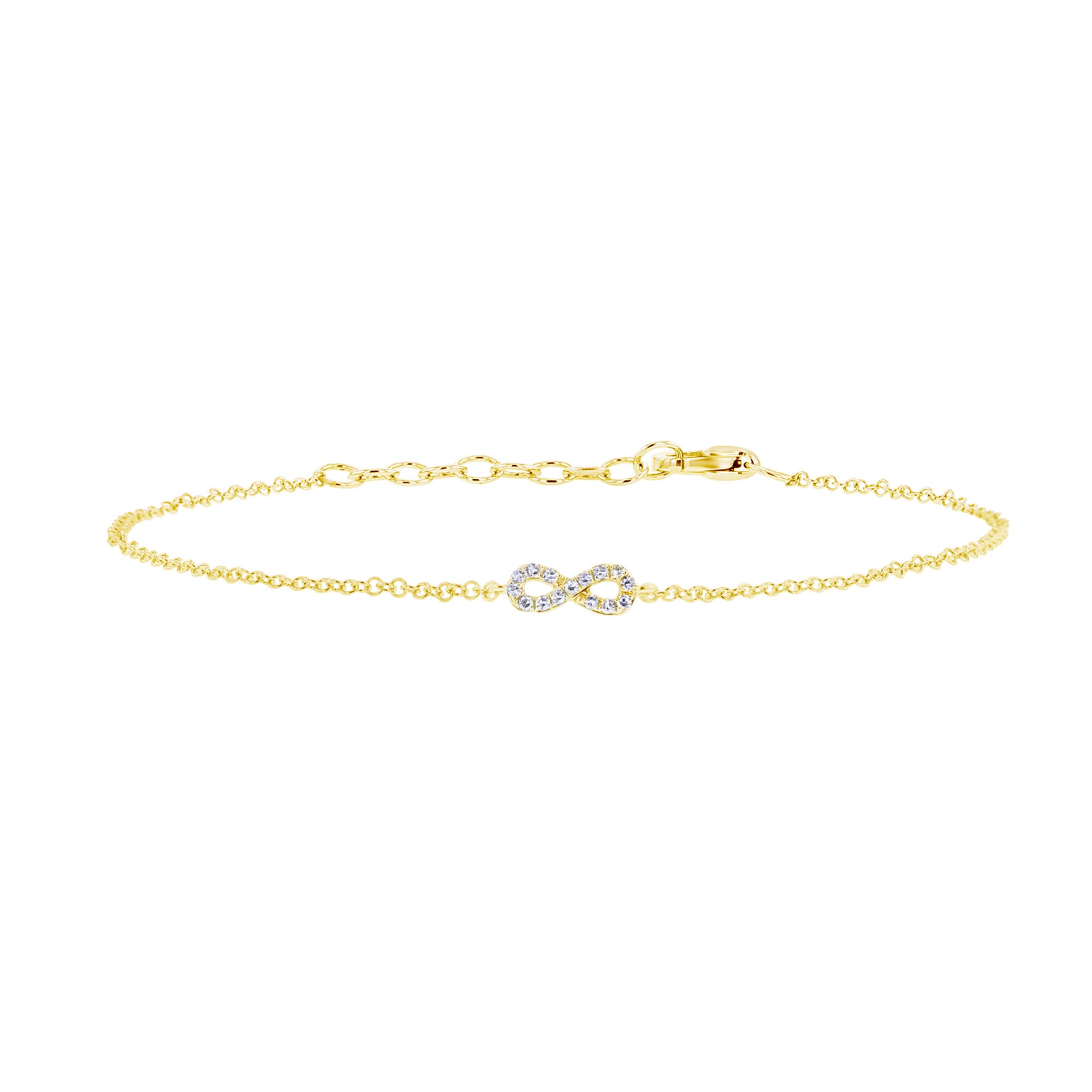 Petite Infinity Chain Diamond Bracelet