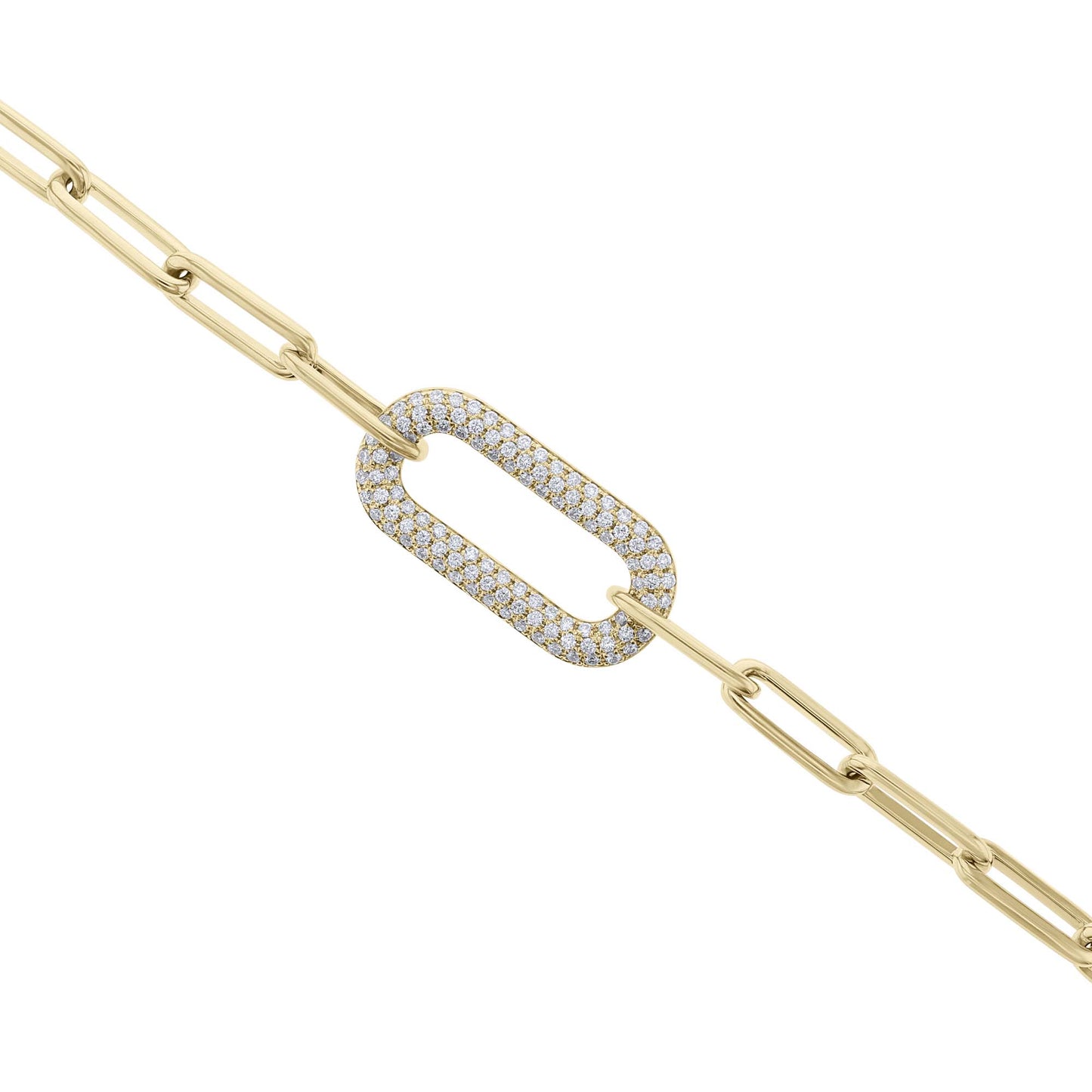 Parker Paper Clip Diamond Bracelet
