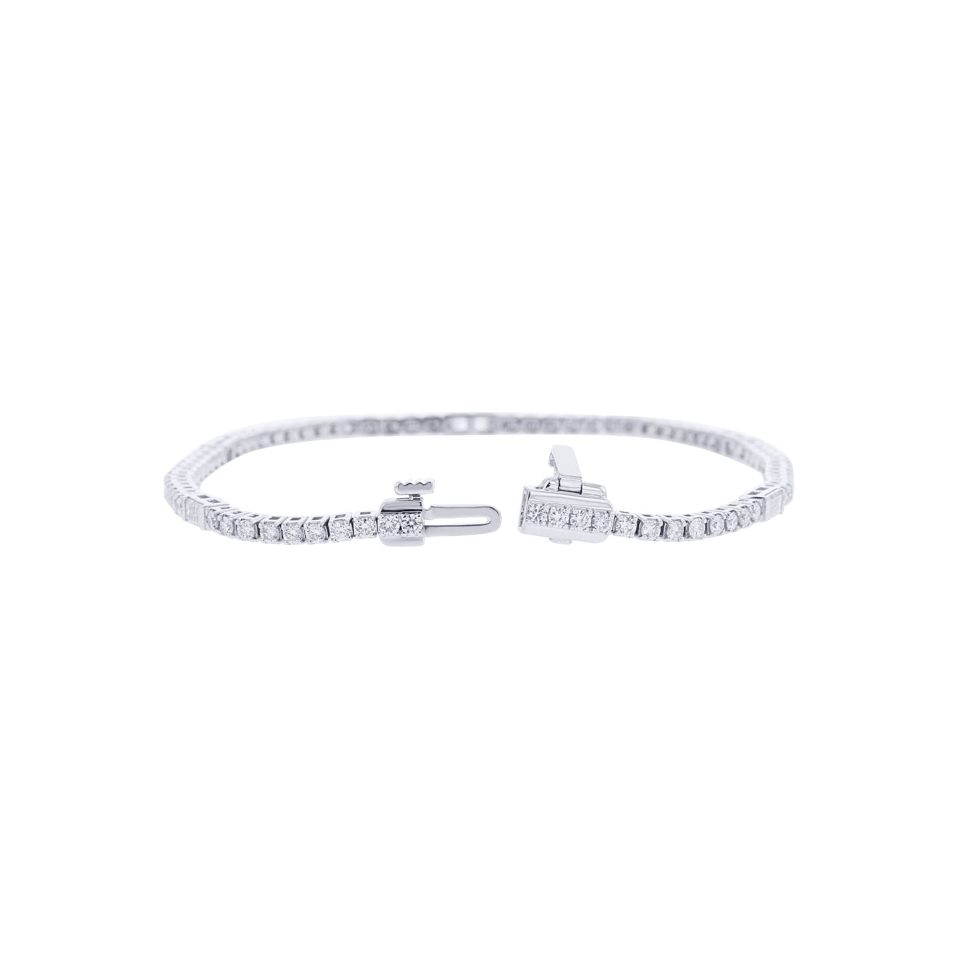 Frosted Diamond Tennis Bracelet