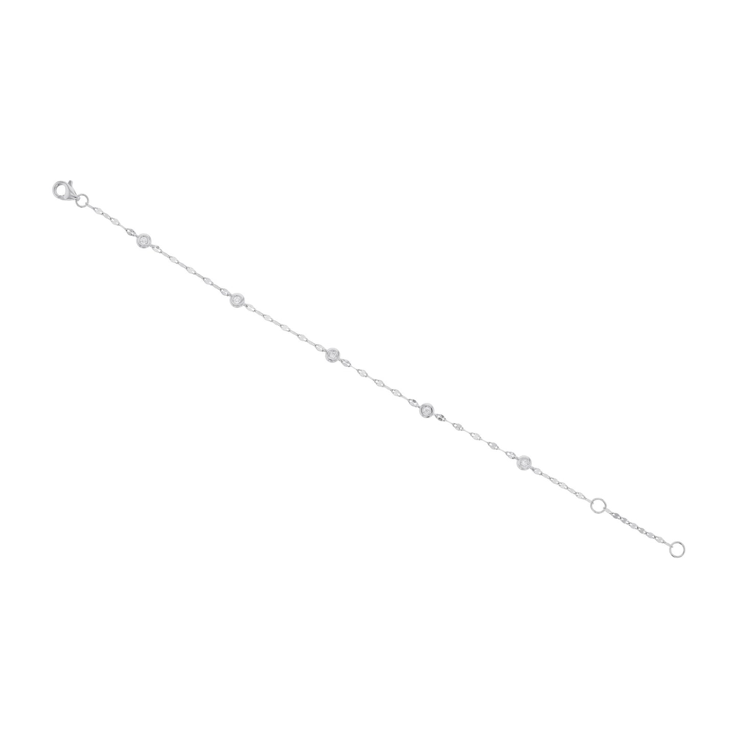 Bezel Station Diamond Bracelet