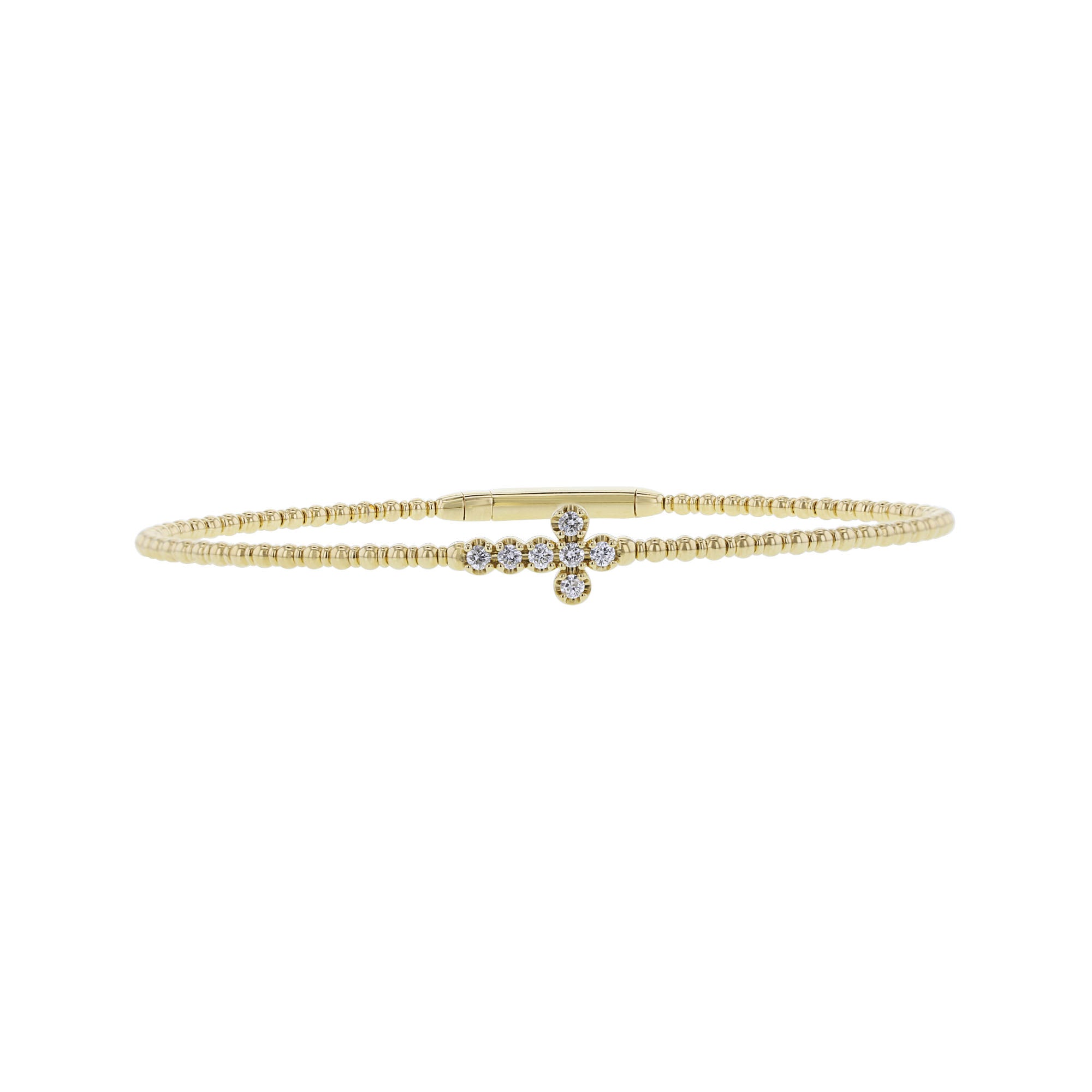 Side Cross Diamond Bangle Bracelet – Steven Singer Jewelers