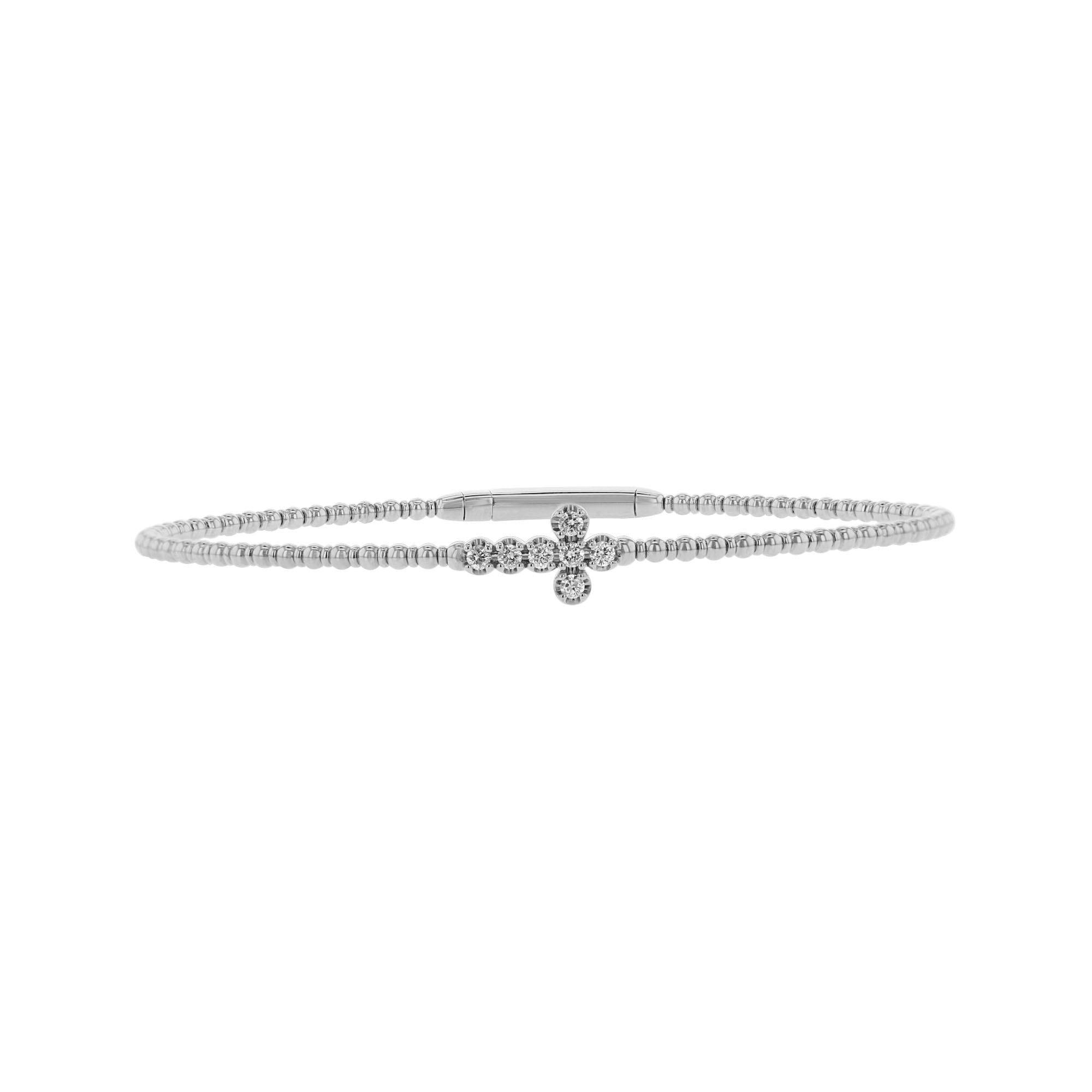 Side Cross Diamond Bangle Bracelet – Steven Singer Jewelers