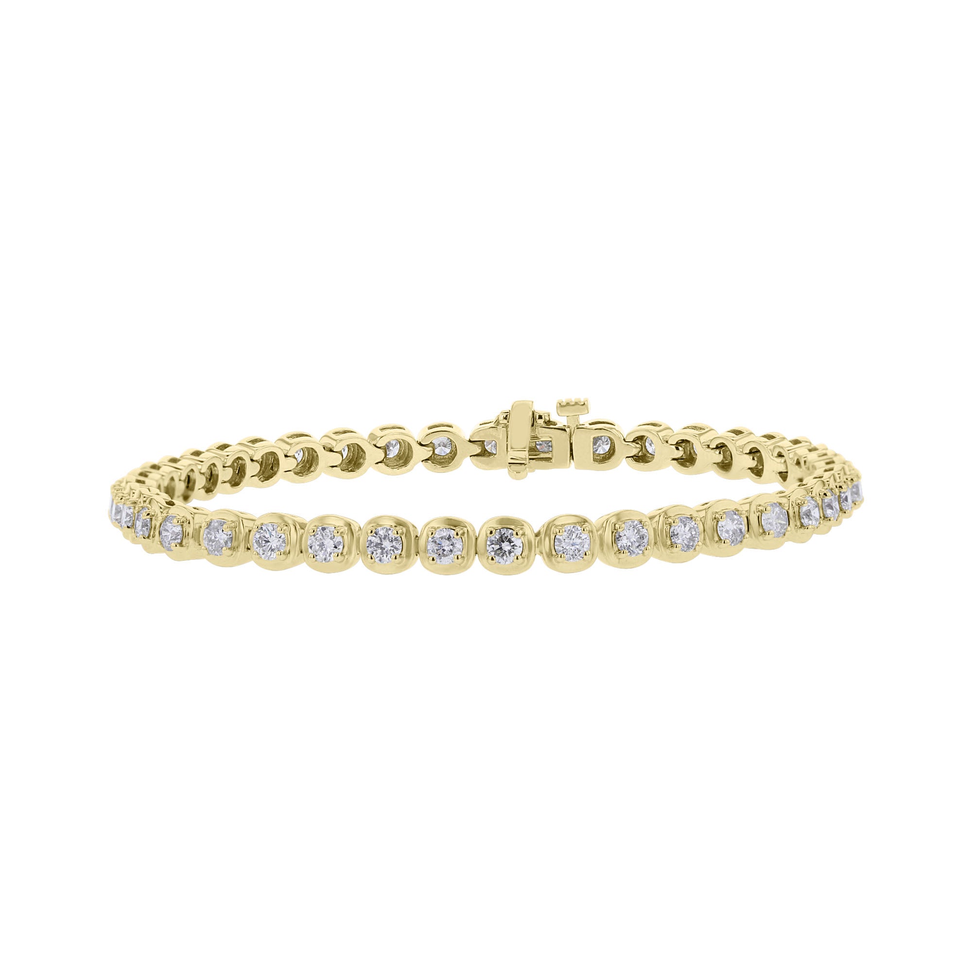 Chimera Cushion Set Diamond Tennis Bracelet 3ct – Steven Singer