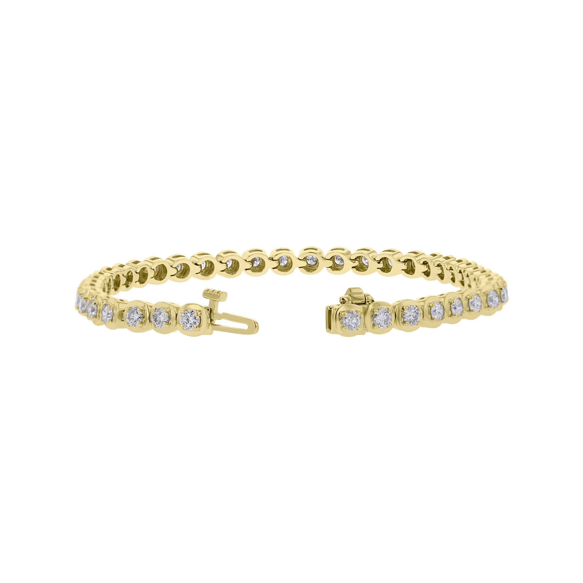 Chimera Cushion Set Diamond Tennis Bracelet 3ct – Steven Singer