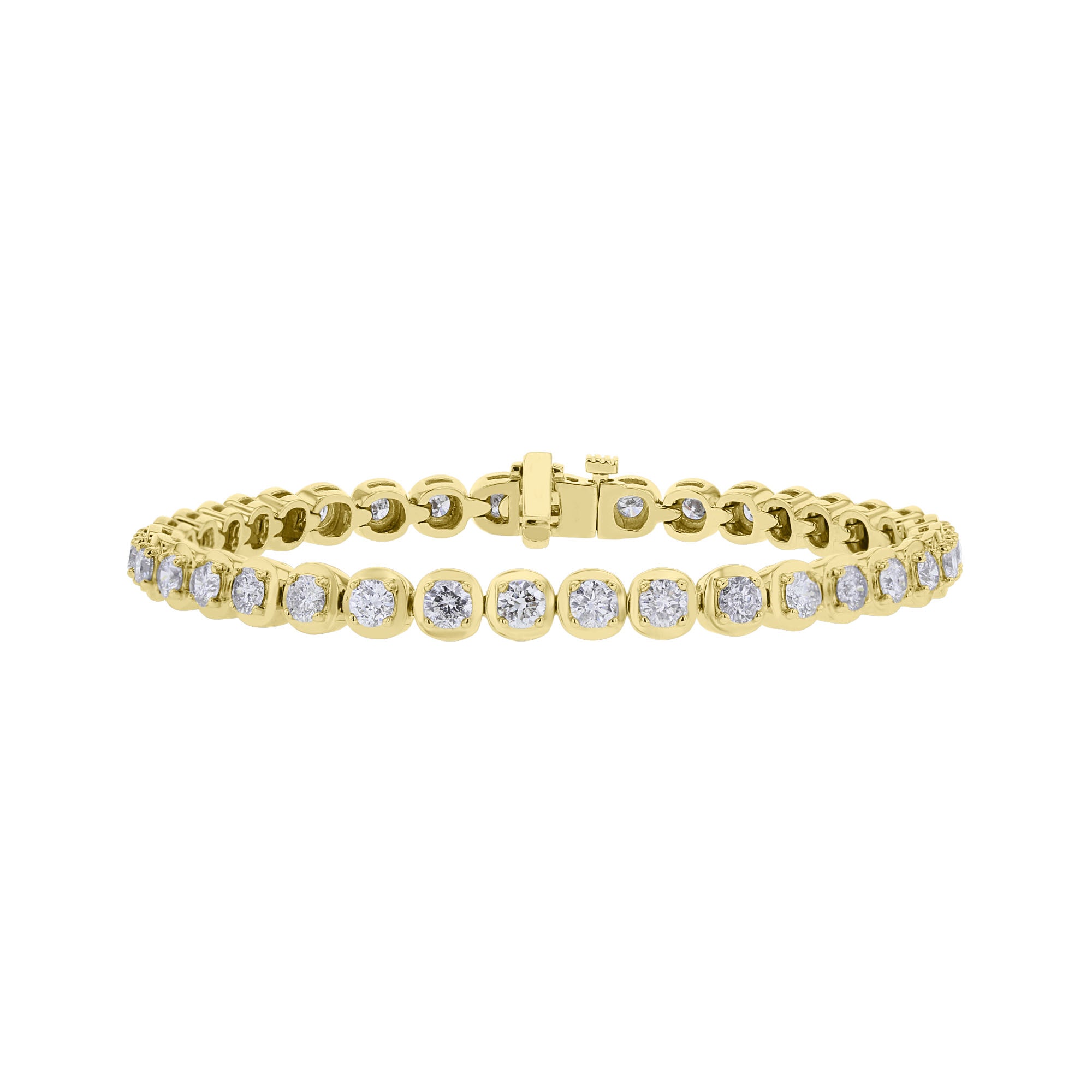 Chimera Cushion Set Diamond Tennis Bracelet 5ct – Steven Singer