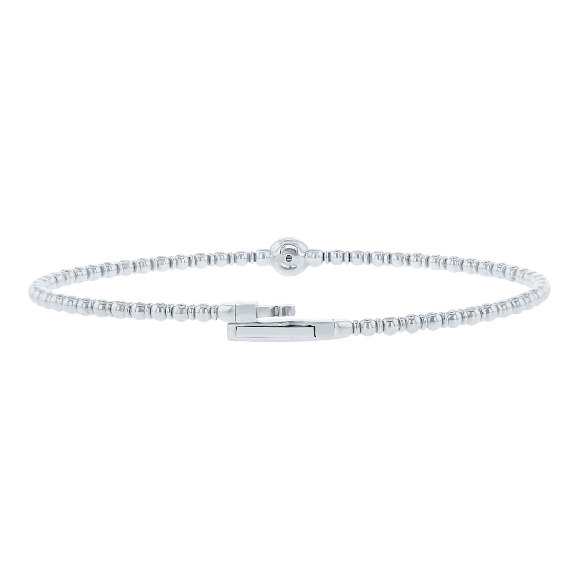 Bastet Bezel Diamond Bangle Bracelet