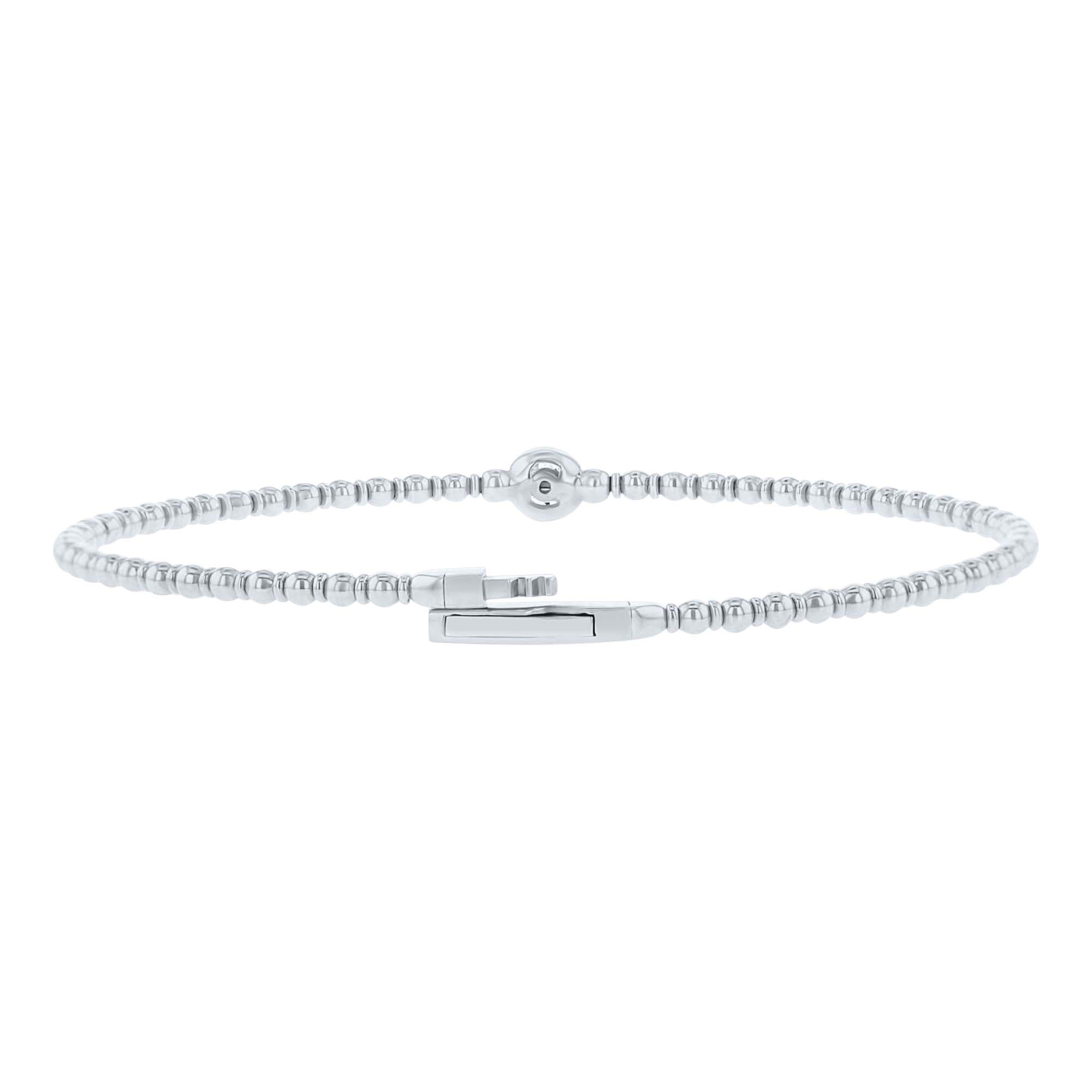 Bastet Bezel Diamond Bangle Bracelet