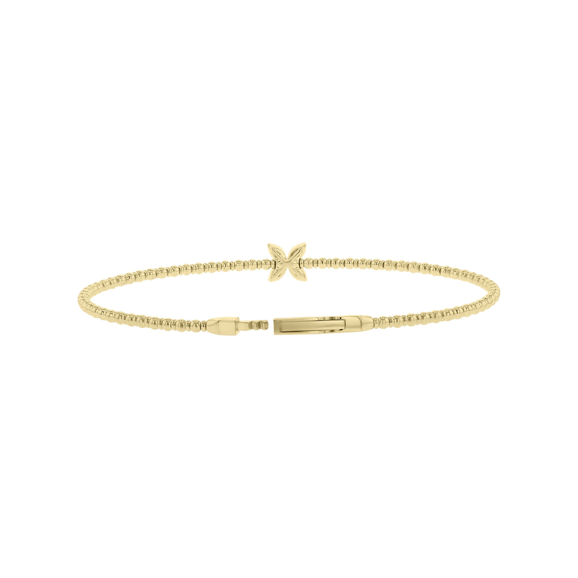 Alice Floral Diamond Bangle Bracelet