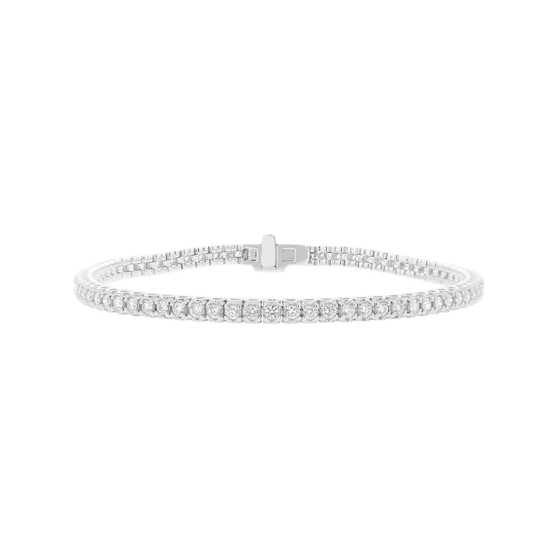 Romantic Diamond Tennis Bracelet 1 1/2ct