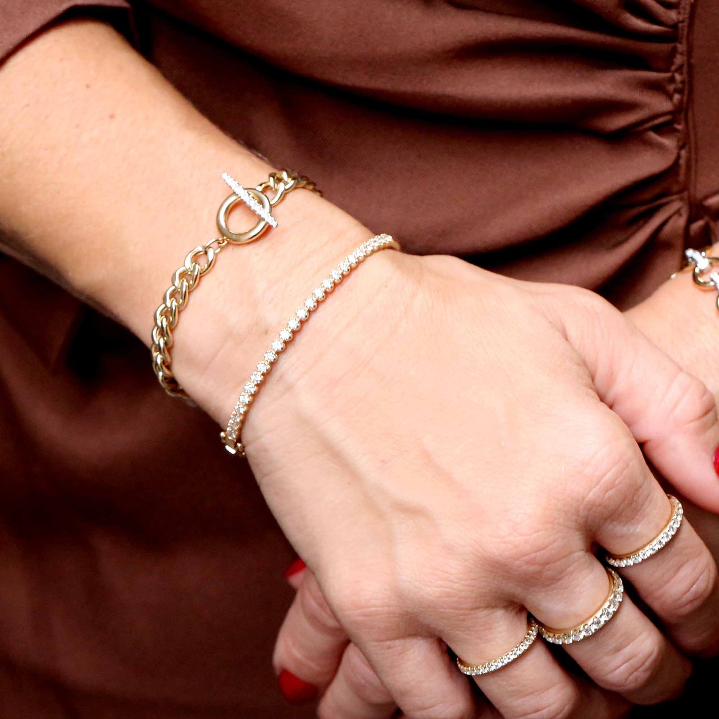 Baroness Diamond Bangle Bracelet